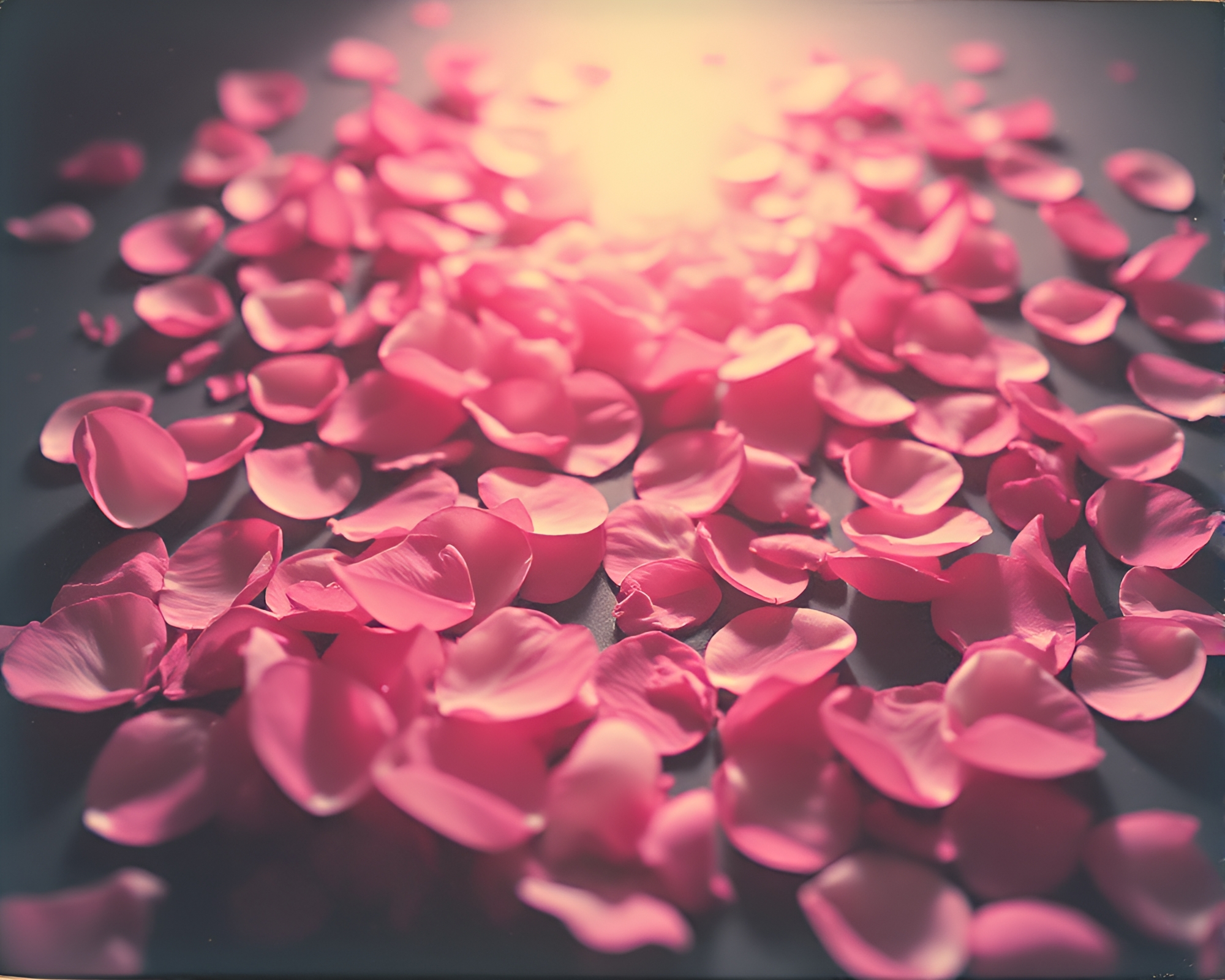Cosmic Astral Projection Amid Bio-Organic Flower Petals – free AI stock image