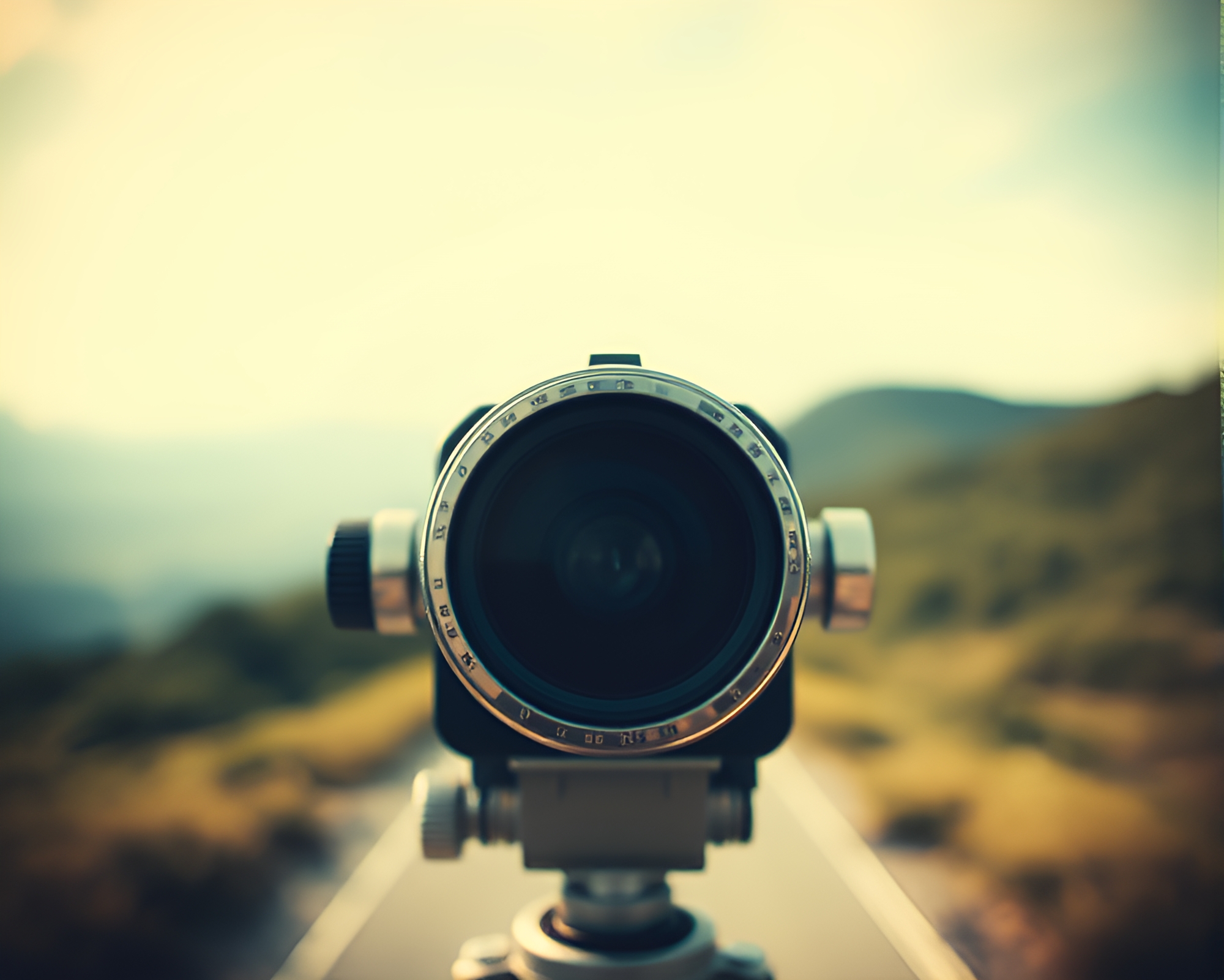 Vintage Telescope gazing into Mystical Bokeh Universe – free AI stock image