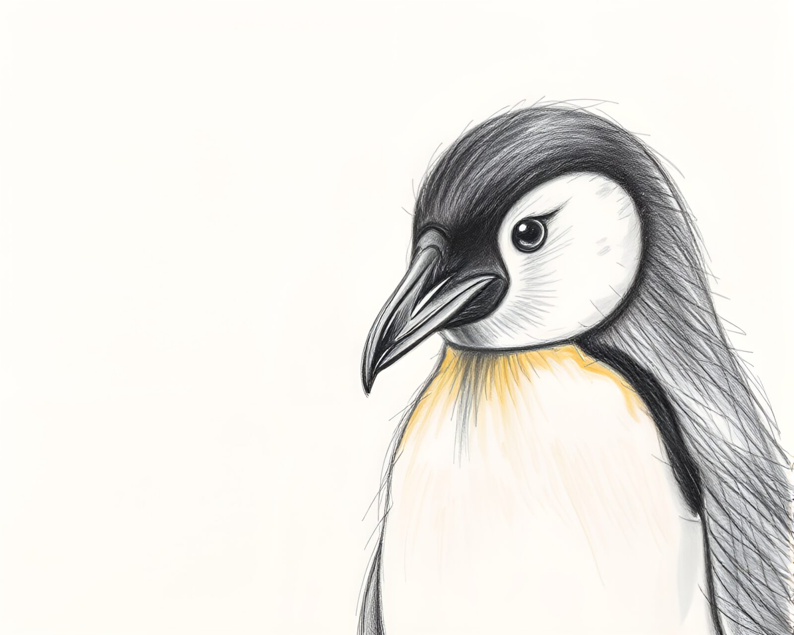 A heartwarming scene of penguins on scratch textured ice