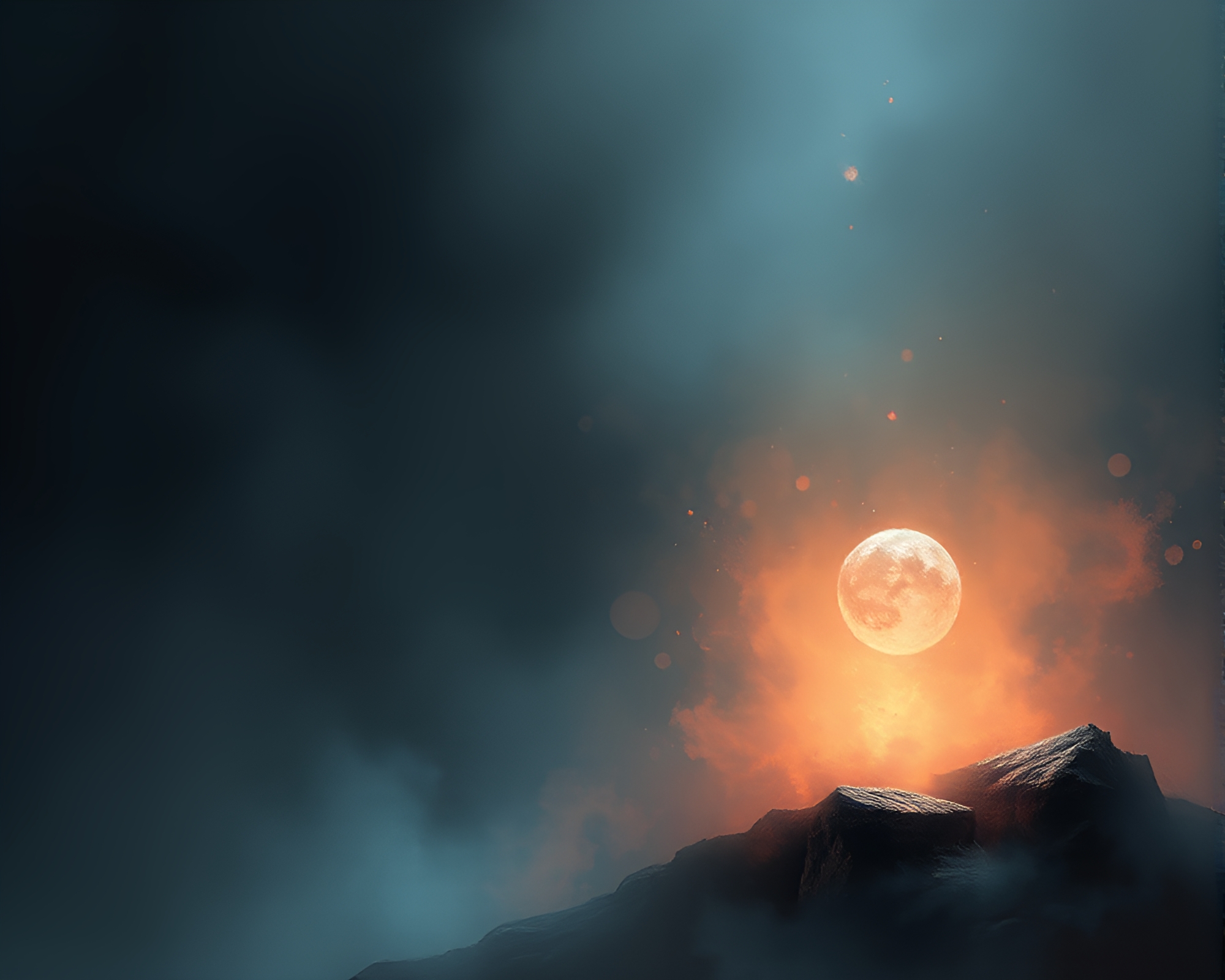 Glass Orb with Necromantic Dust Overlay – free AI stock image