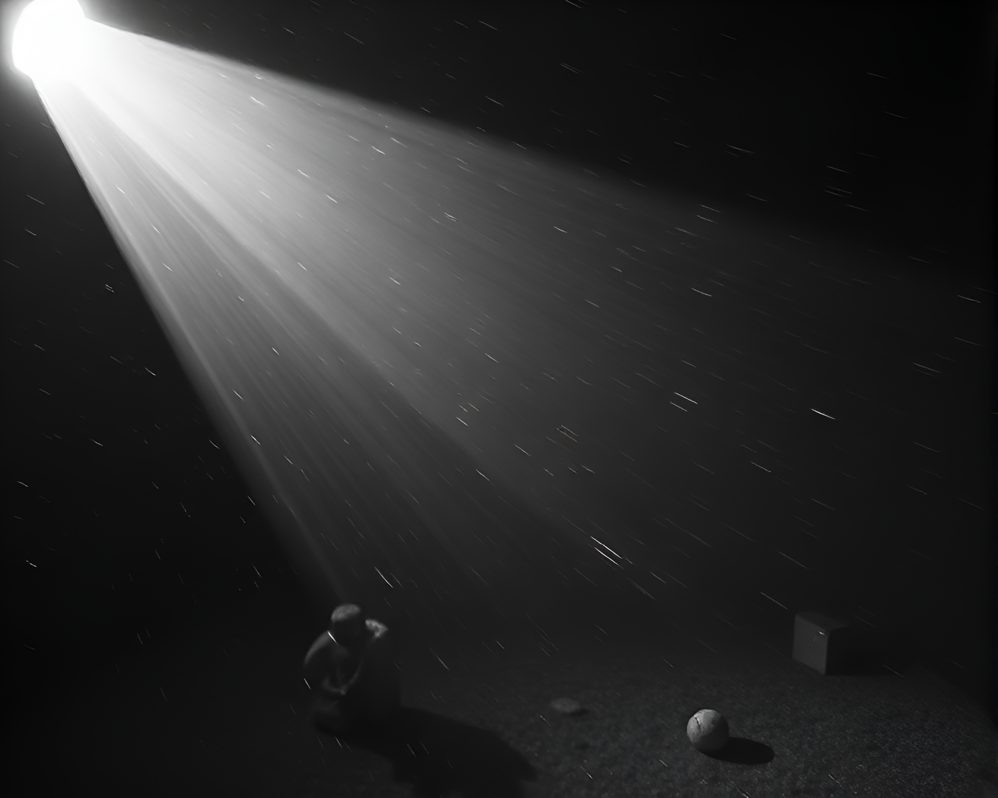 Eldritch Monolith Engulfed in Cosmic Shadows – free AI stock image