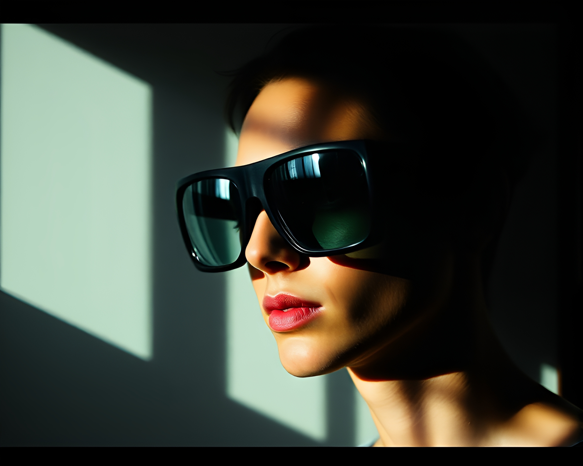 Augmented Reality Glasses Enhancing Shadow Play – free AI stock image