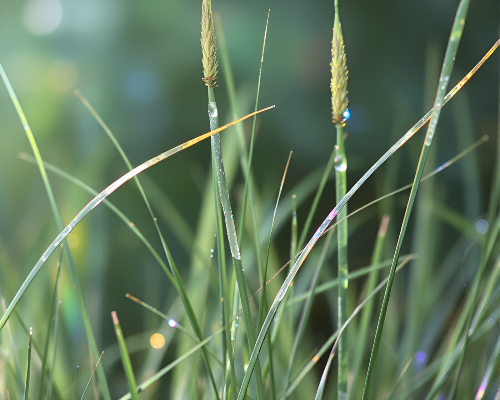 Skeuomorphic hologram specks floating over Savannah grass landscape