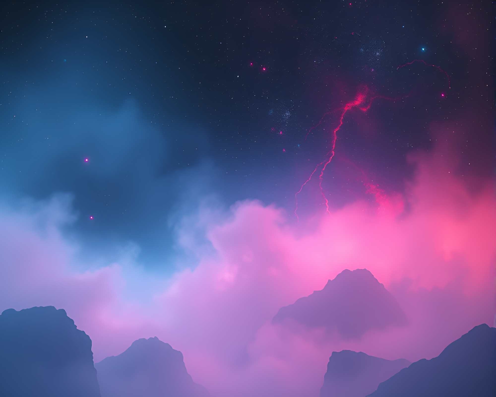 Ethereal Lovecraftian Fog Drifting in Galaxy Colors – free AI stock image