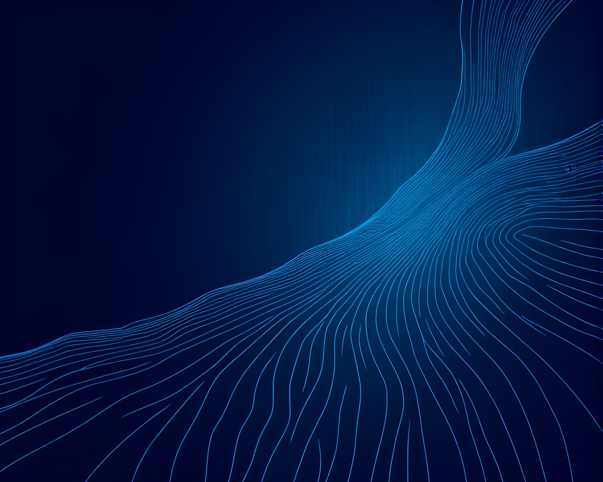 Etched Android in Oceanic Blue Light – free AI stock image