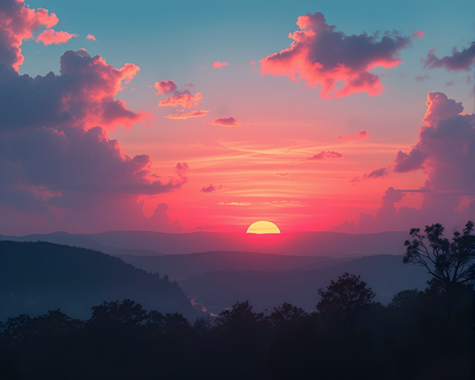 Enchanting line art of Satyr against pastel sunrise sky