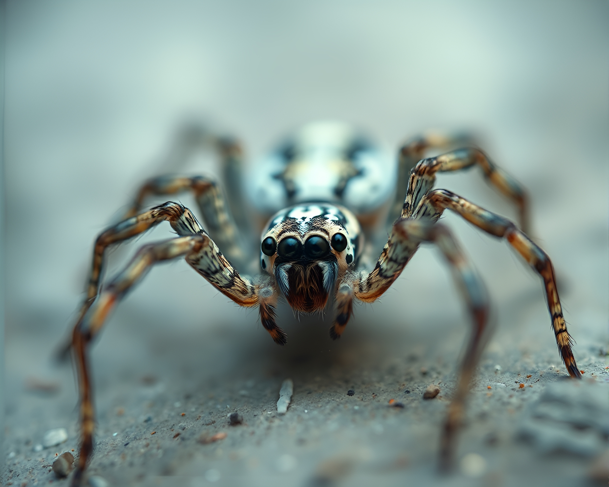 Mechanical Spider in Split Focus Pastel Drawing – free AI stock image
