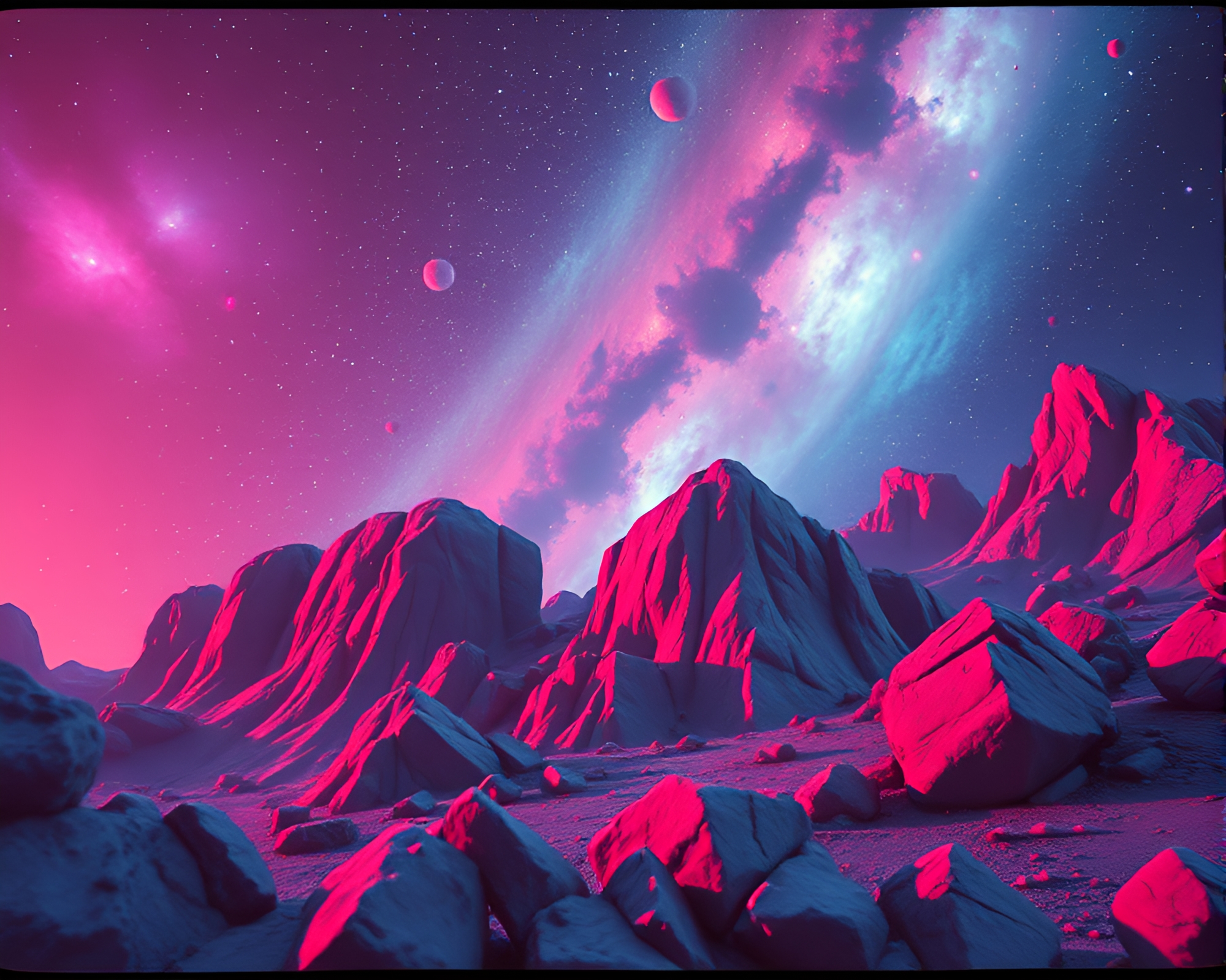 Eldritch Abomination in Retro VHS Aesthetic – free AI stock image