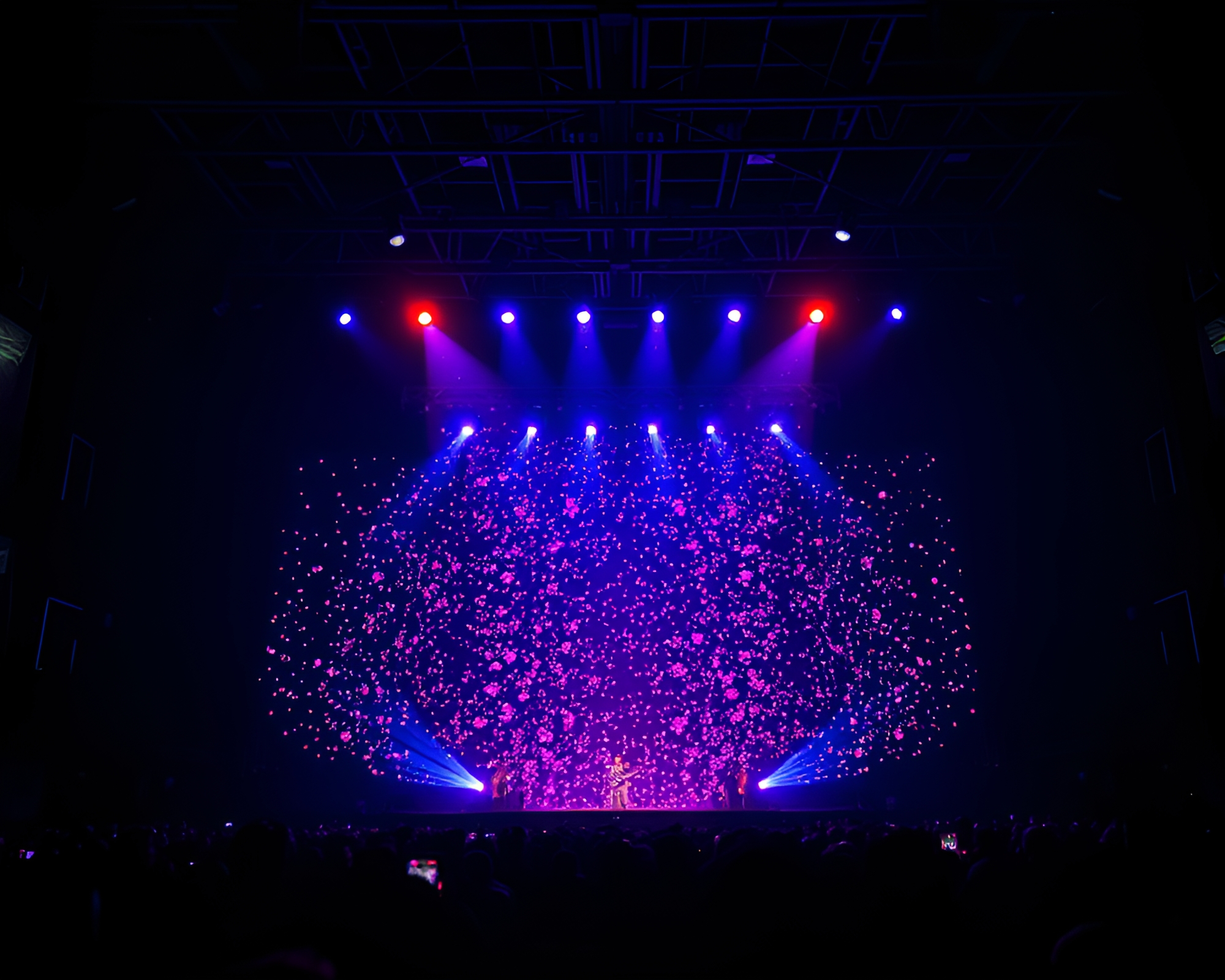 Quantum Fluctuations in Concert Stage Lights – free AI stock image
