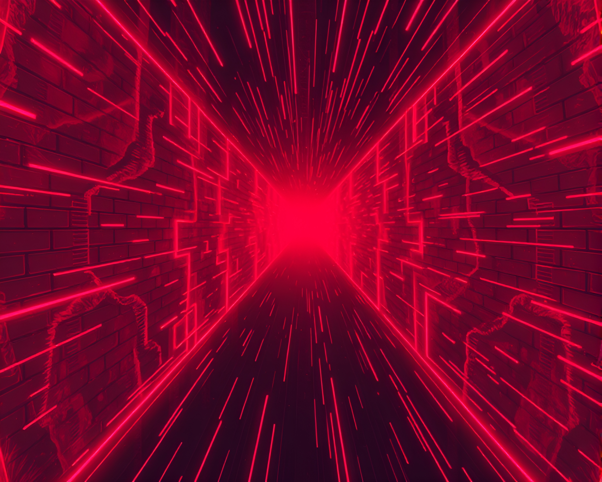 Astral Cyberpunk Journey Through Digital Noise – free AI stock image