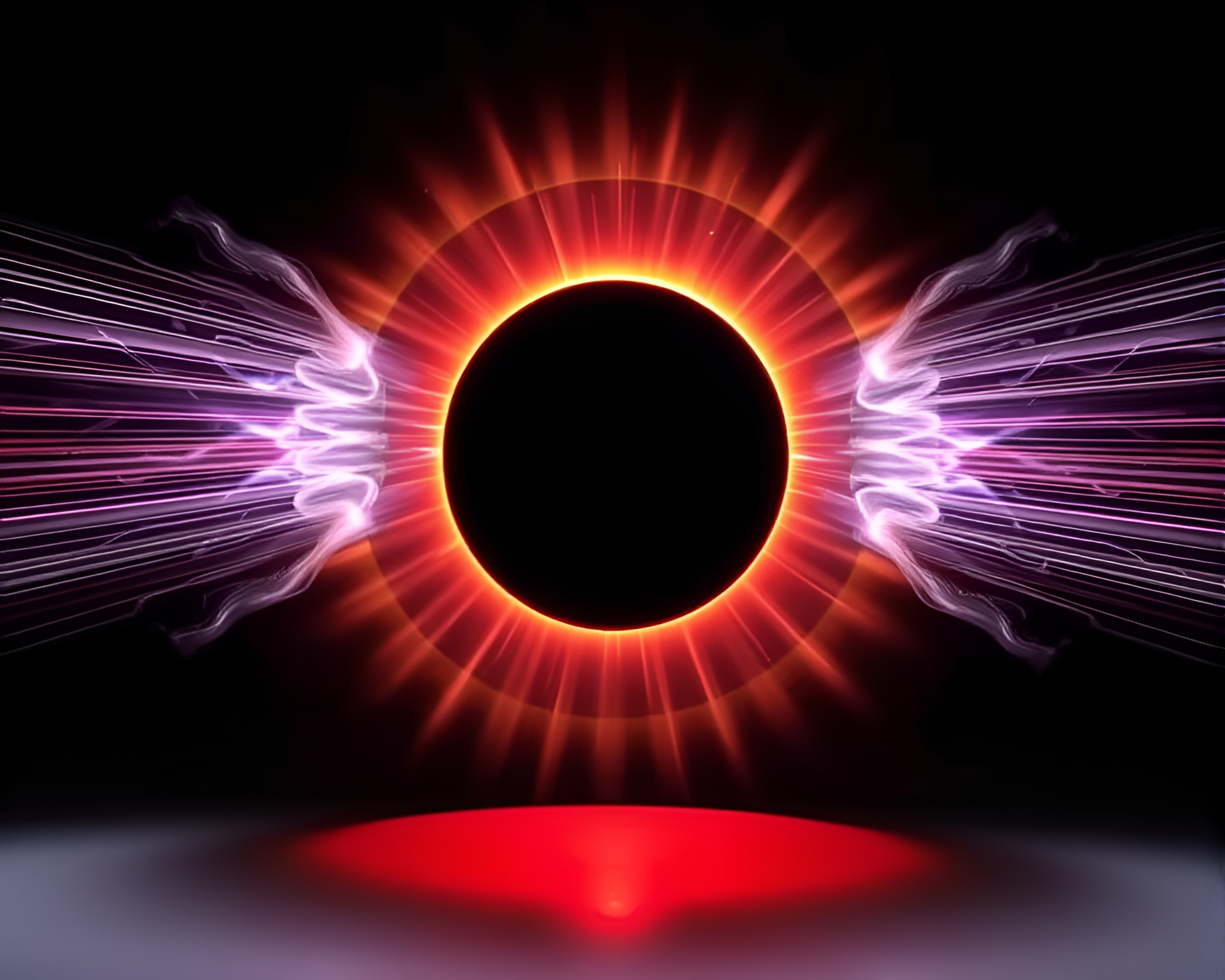Prism Refracted Solar Eclipse Engraving Sorcery Aura – free AI stock image
