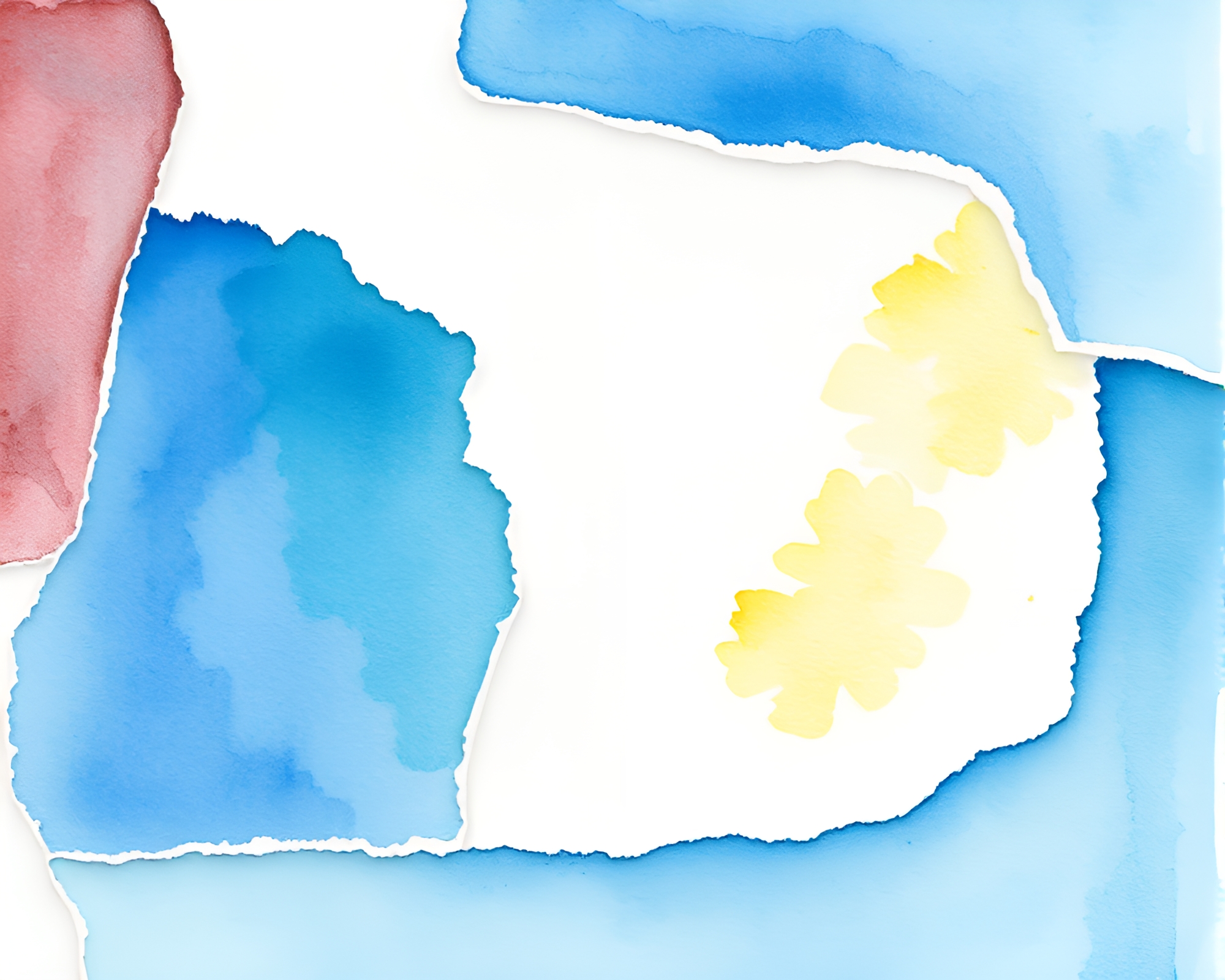Torn Android in Conté Crayon Watercolor Wash – free AI stock image