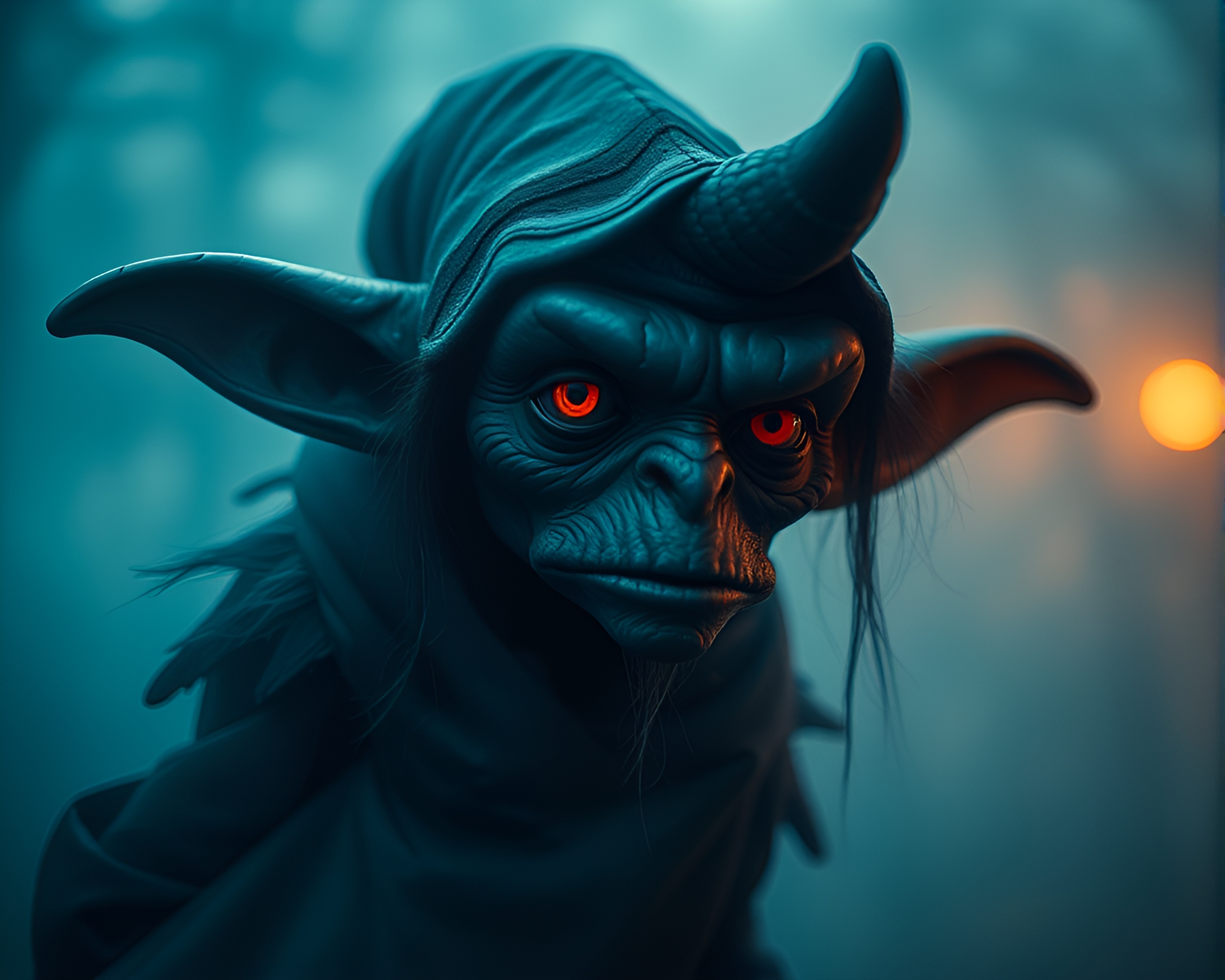 Goblin King in Misty Photocollage Fantasy – free AI stock image