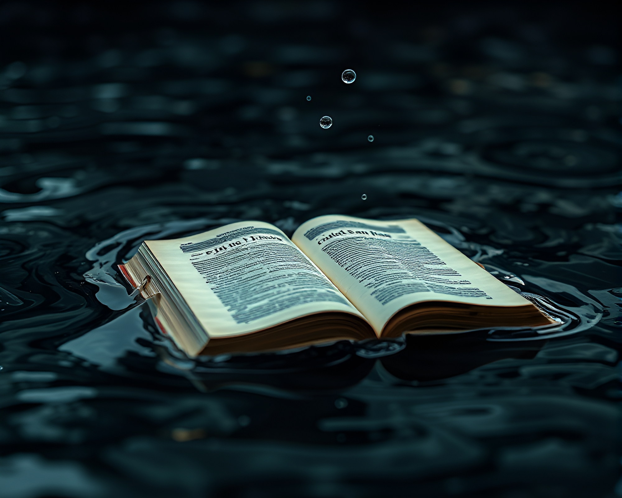 Edgar Allan Poe’s Water Distortion Vector Art – free AI stock image