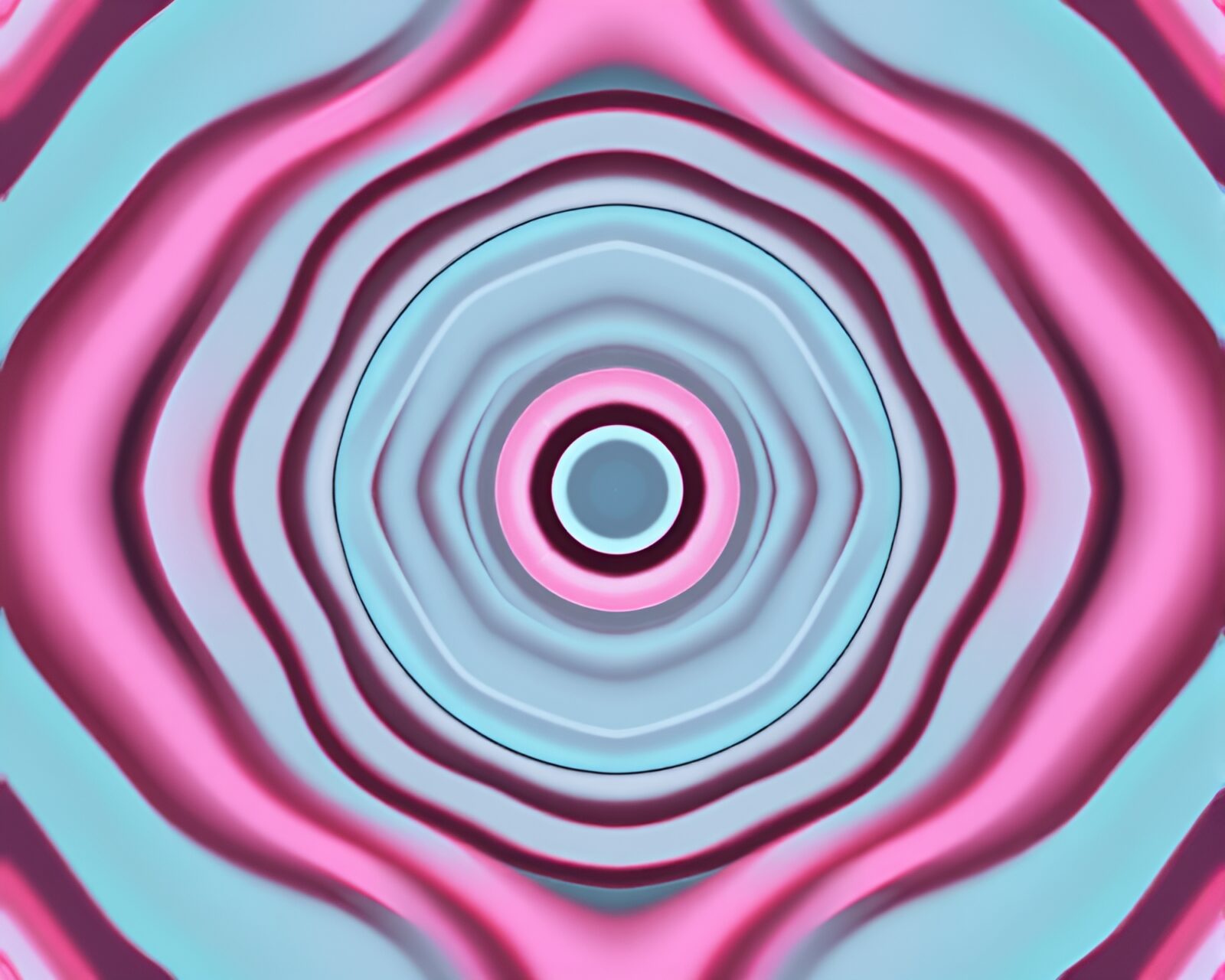 Abstract mirror symmetry retro grid design in pastel colors
