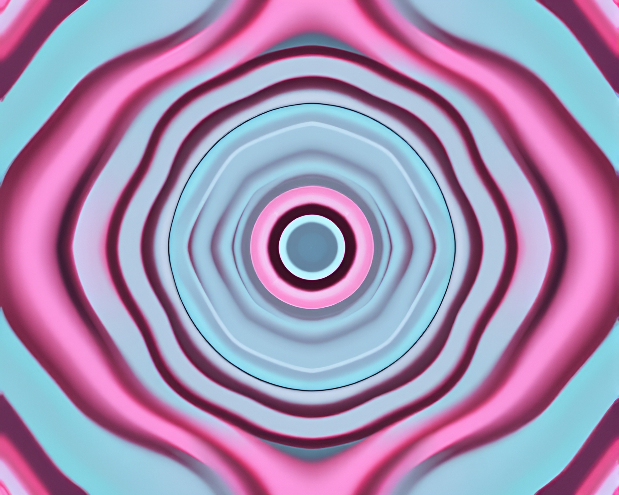 Retro Wave Grid Reflection: Planetary Pastel Minimalism – free AI stock image