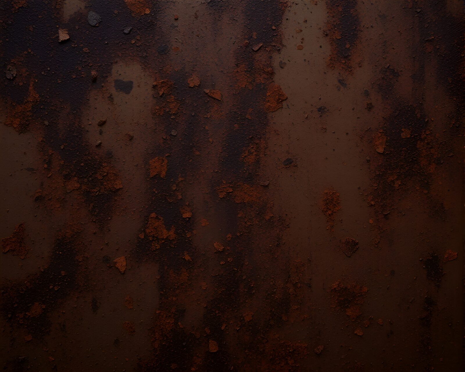 Rust-covered golem standing in soft candlelight and shadows.
