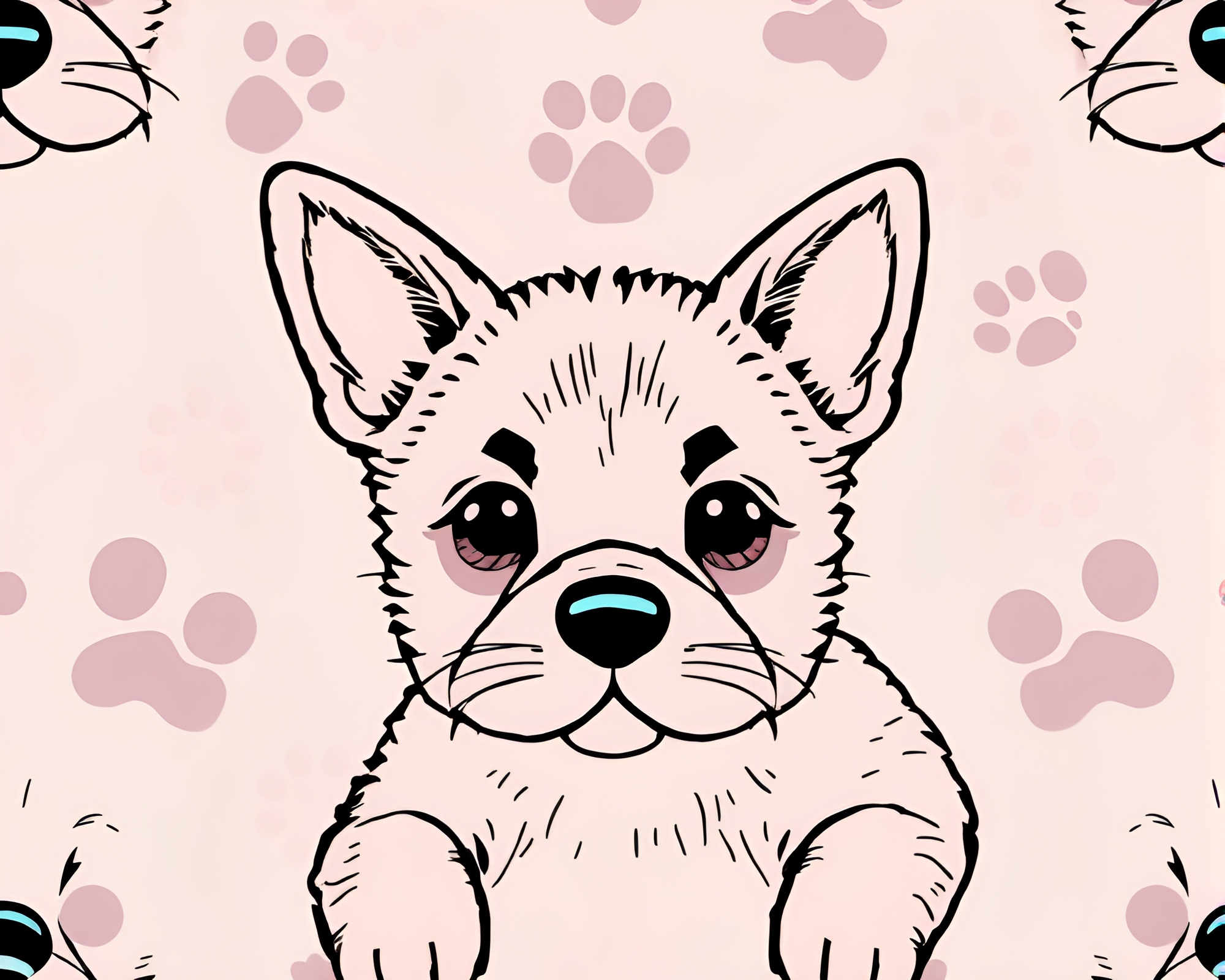 Holographic Pet Sewn in Pastels – free AI stock image