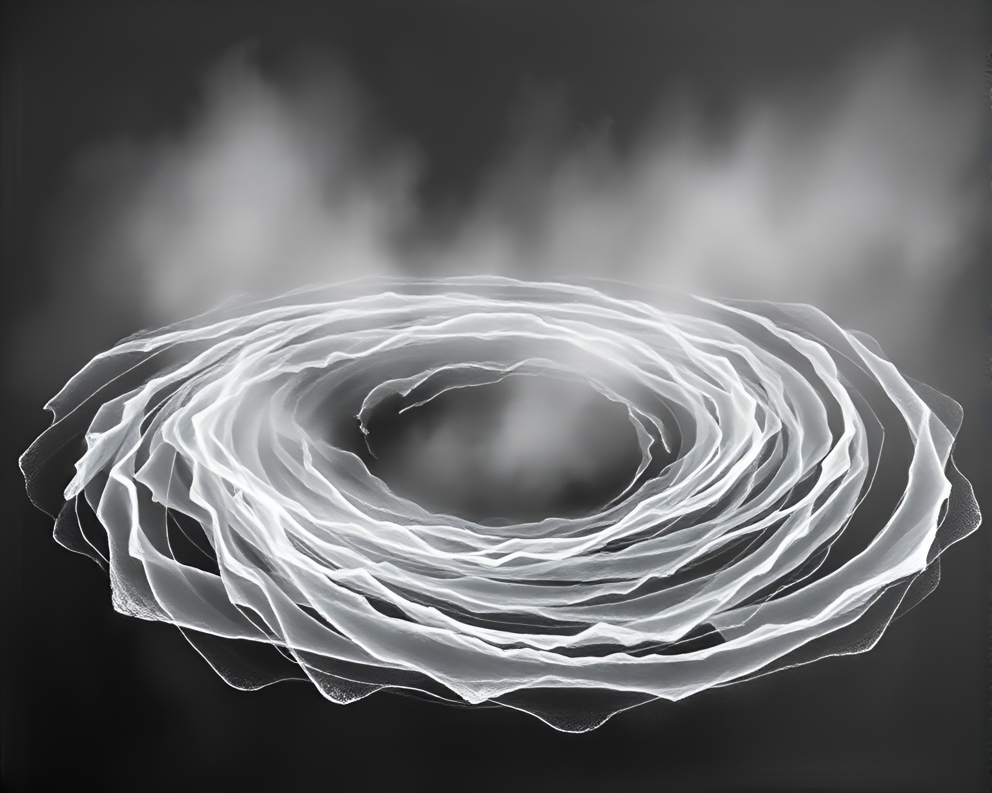 Valley Whirlpool: Chalkboard Drawing – free AI stock image