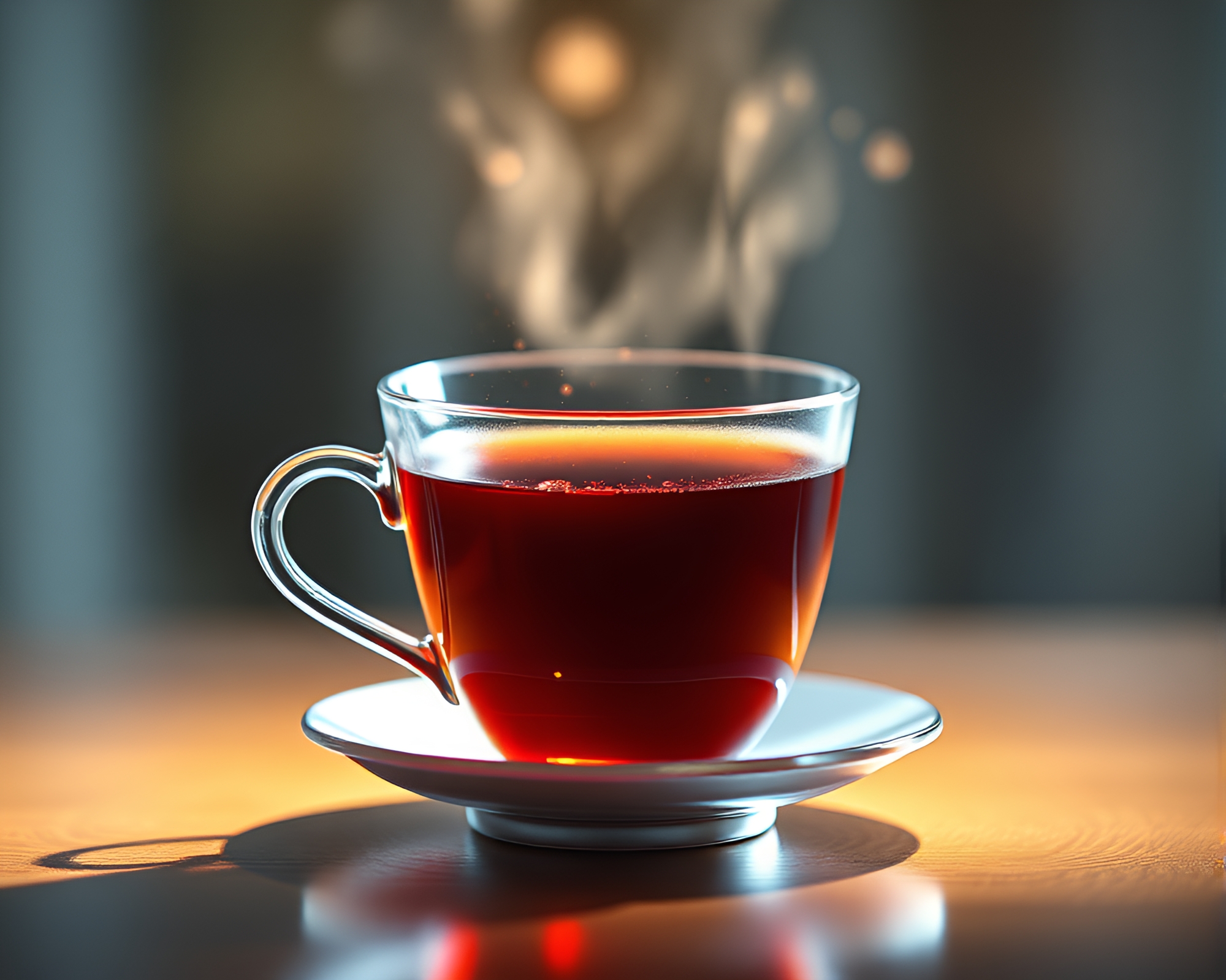 Pixelated Floating Tea Cup in Path Tracing Style – free AI stock image