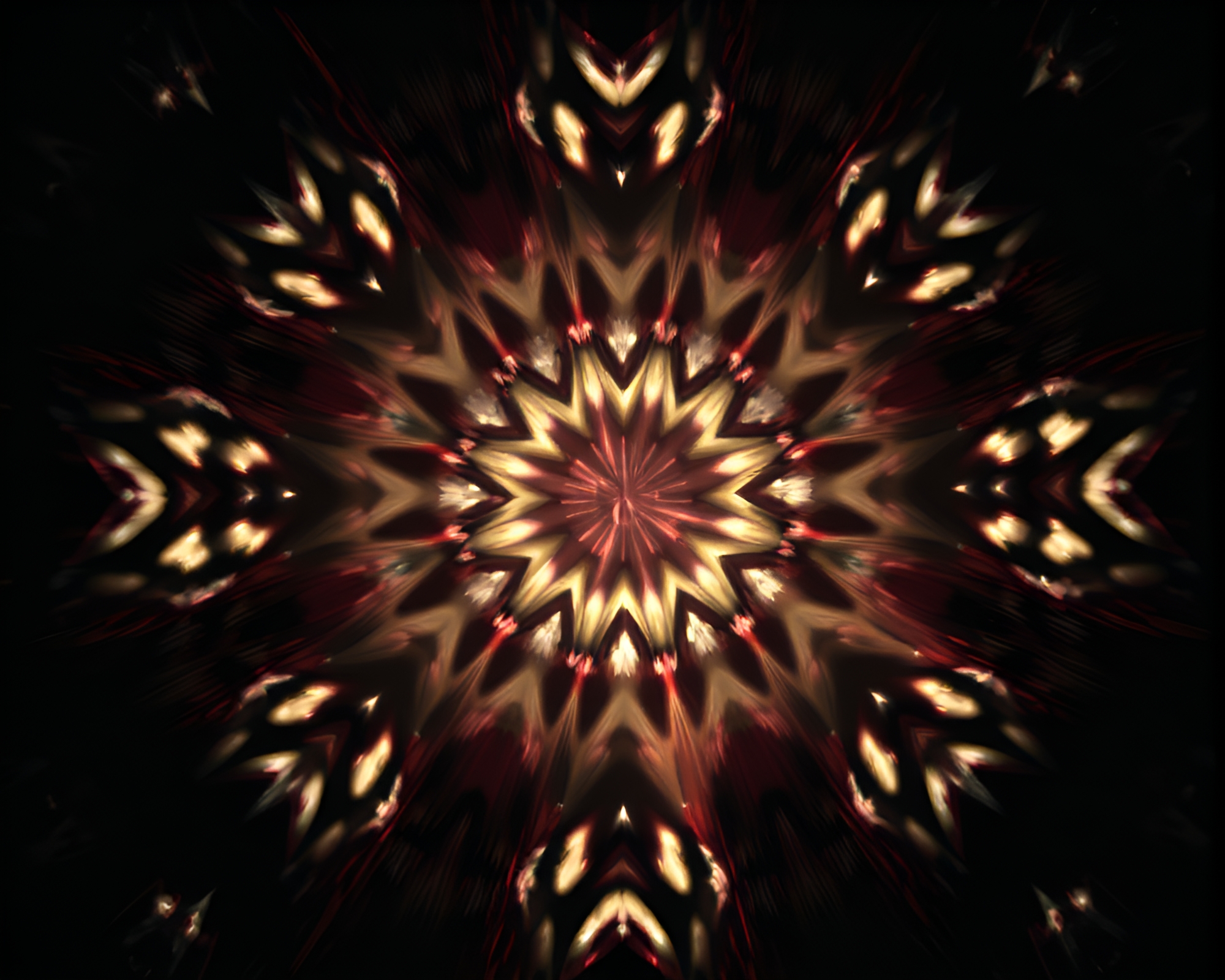 Ethereal Kaleidoscope Portal Through Desaturated Depths – free AI stock image