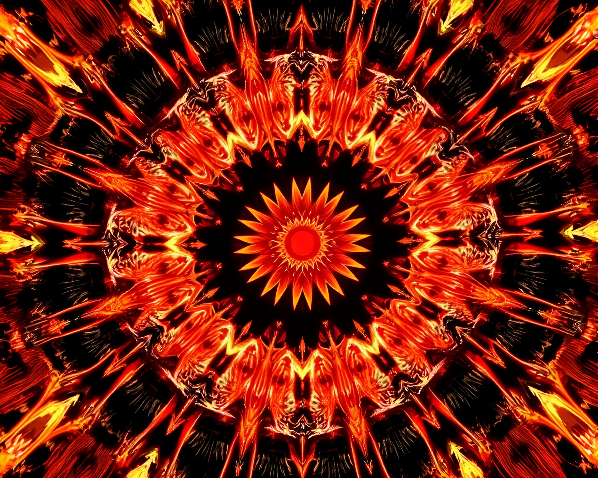 Rusty Pocketknife Radial Symmetry Art Composition – free AI stock image