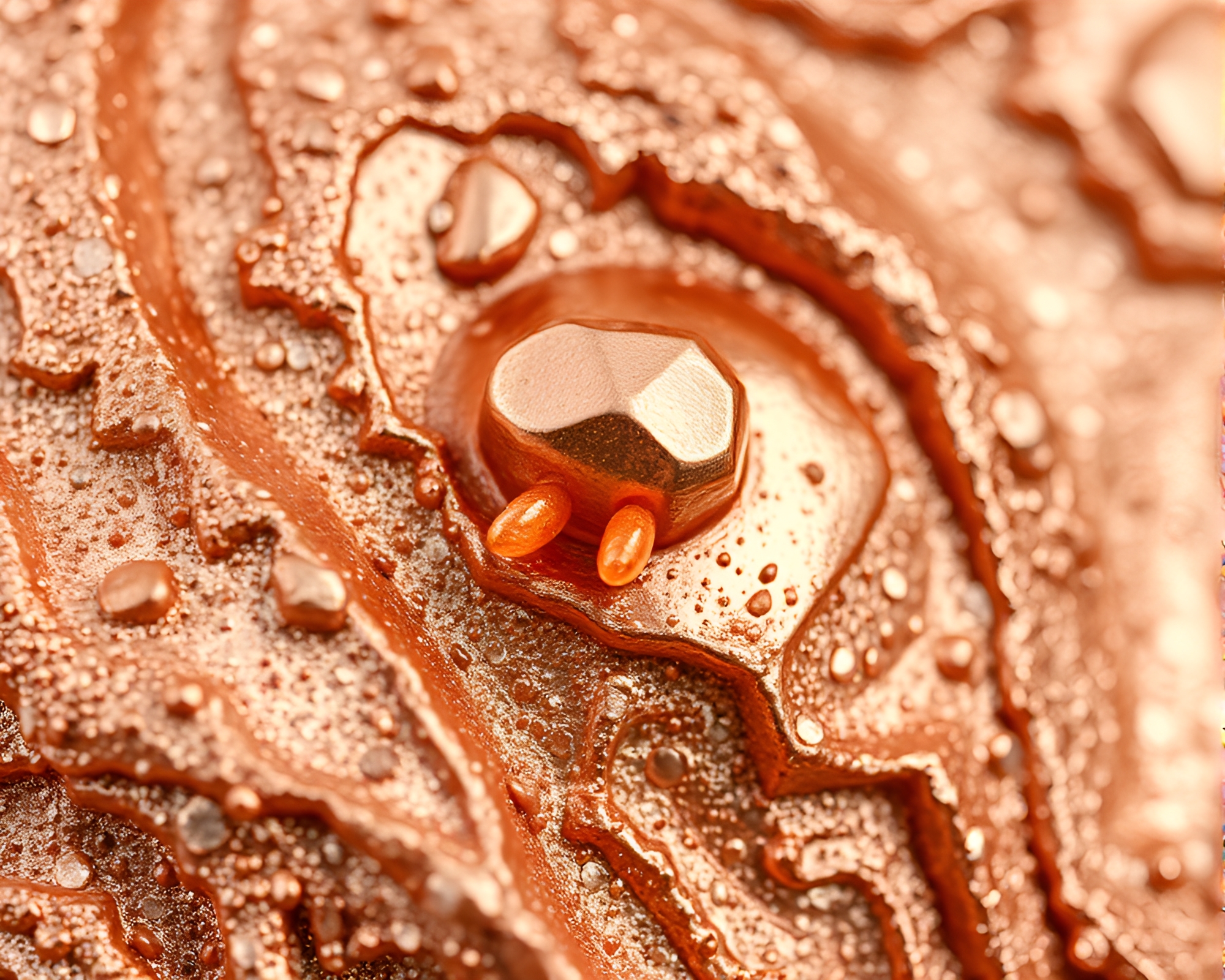 Enigmatic Satyr in Rose Gold Light – free AI stock image