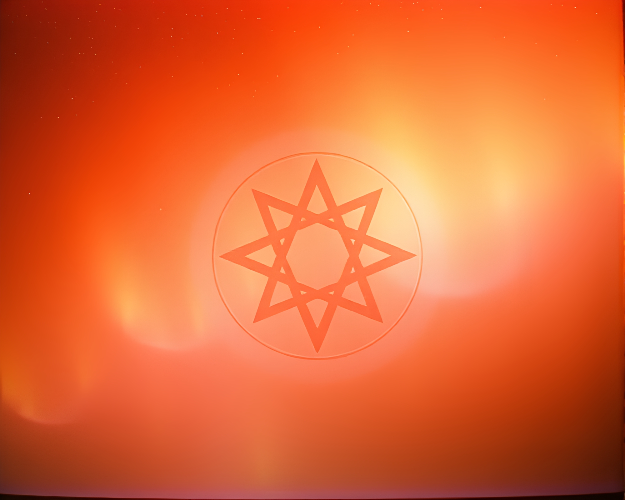 Alchemical Symbols Dance in Retro Aurora Hues – free AI stock image