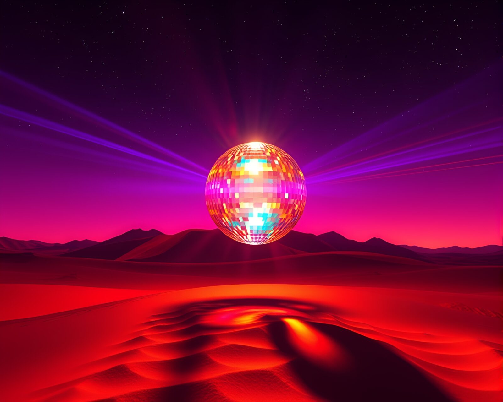 Data visualization style with shimmering lights and mirage effect