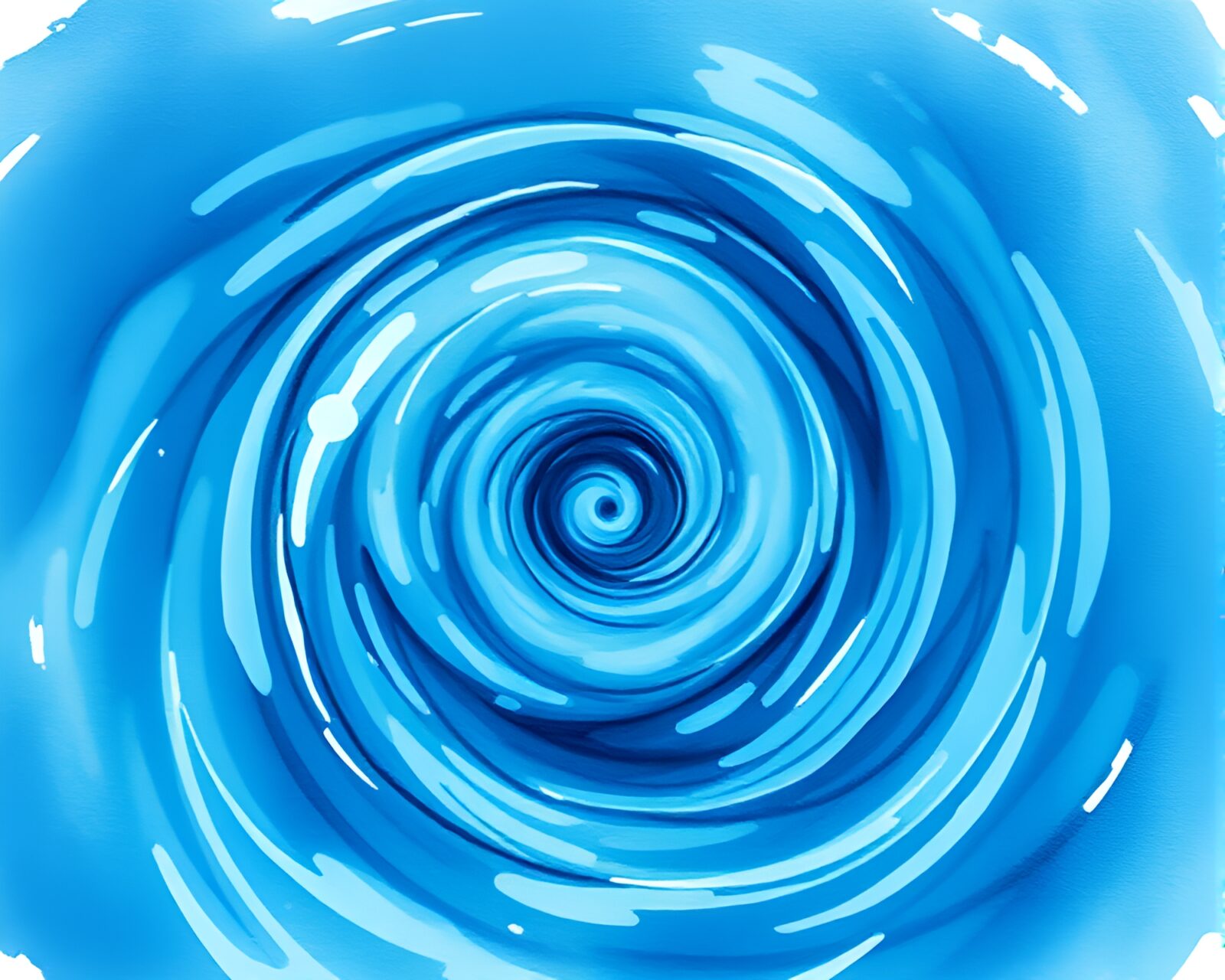 Ethereal mandala design in swirling watercolor whirlpool
