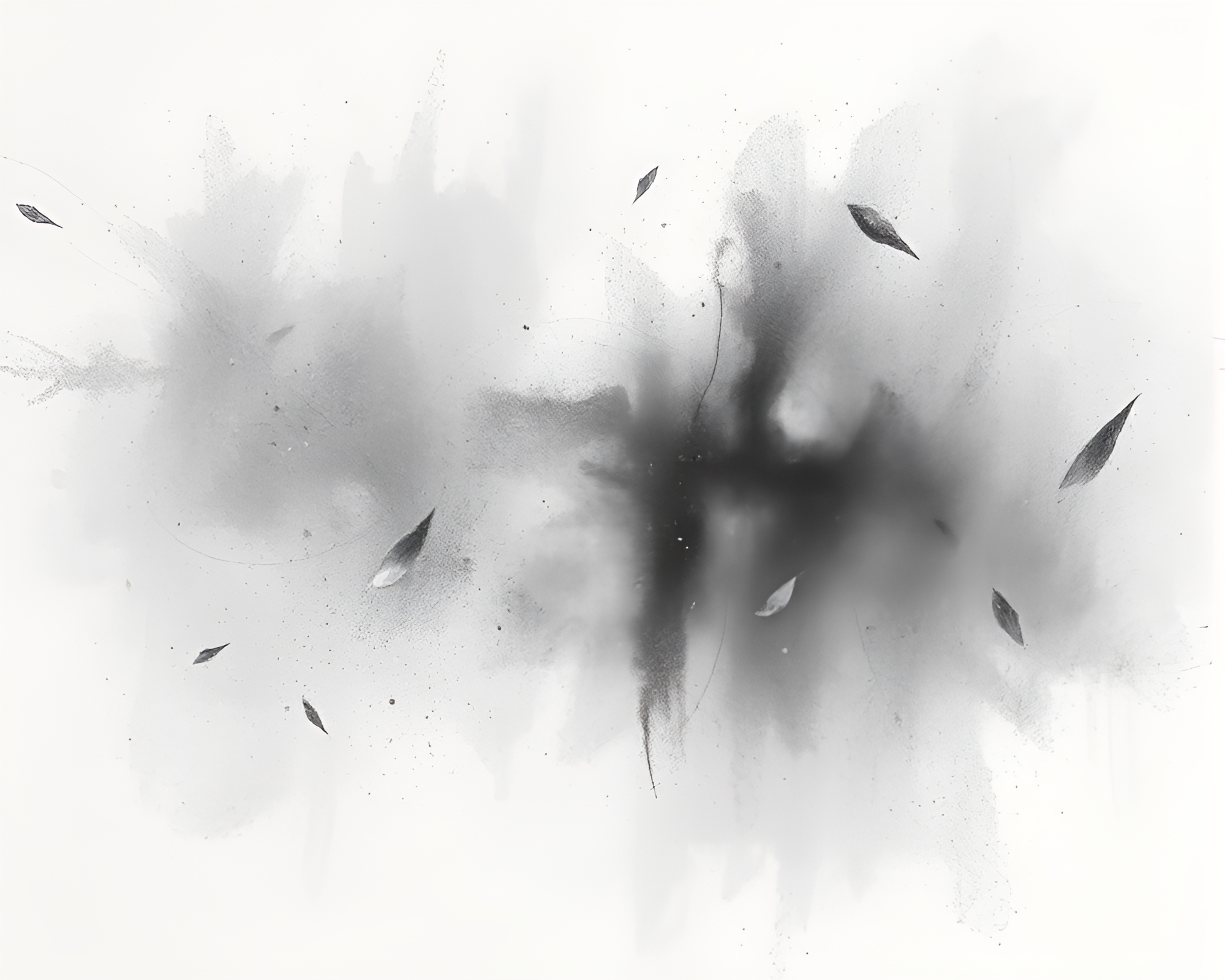Enigmatic Embers: Charcoal Sketch – free AI stock image