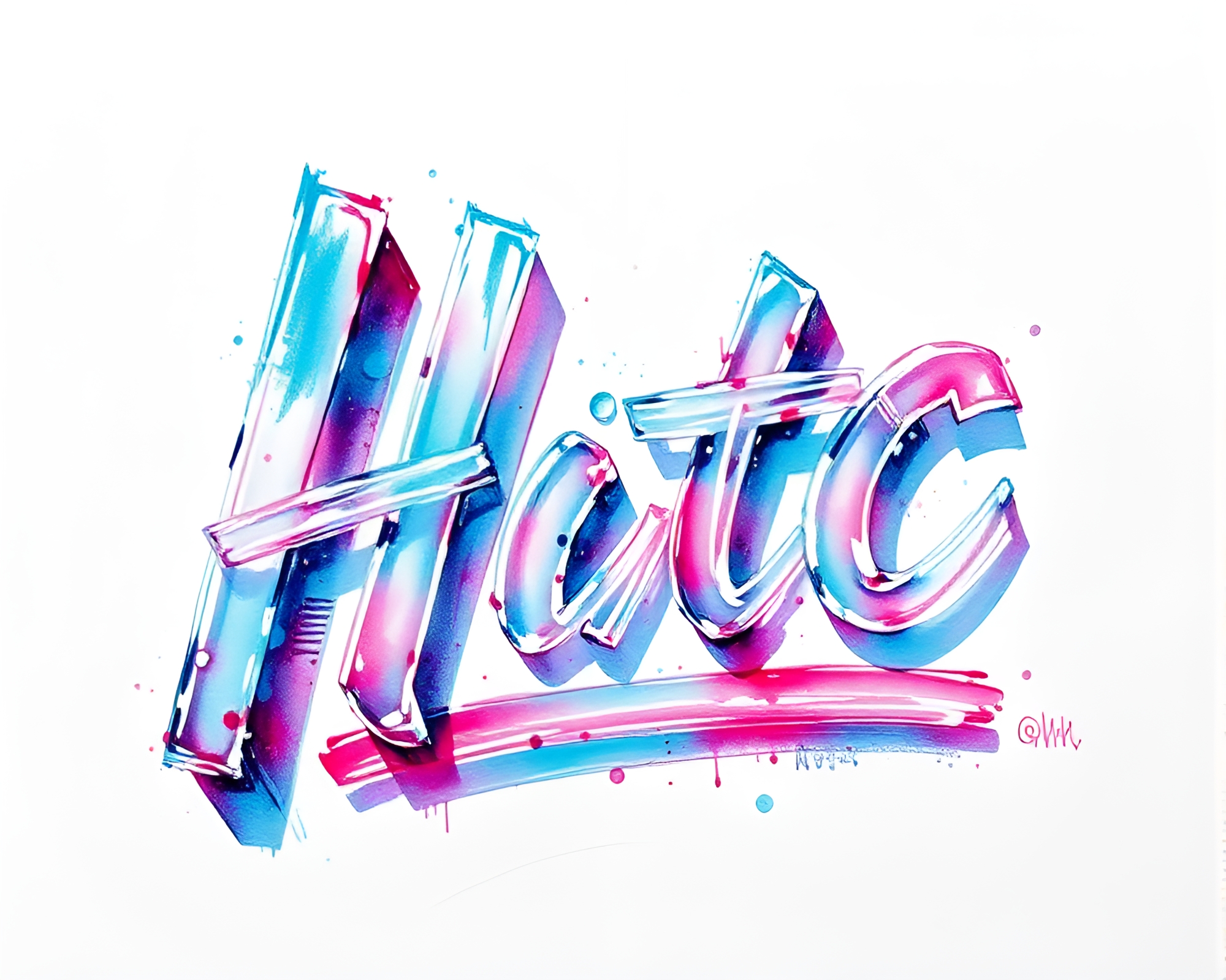 Dynamic Action Painting with Handwritten Letter Scratch Textures – free AI stock image