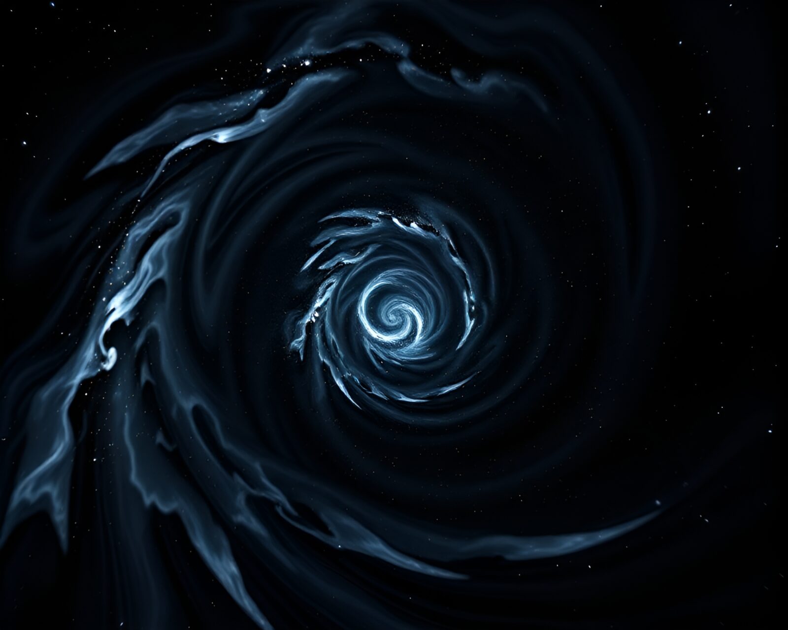 Ethereal milky way swirl with mystical astral projection twist