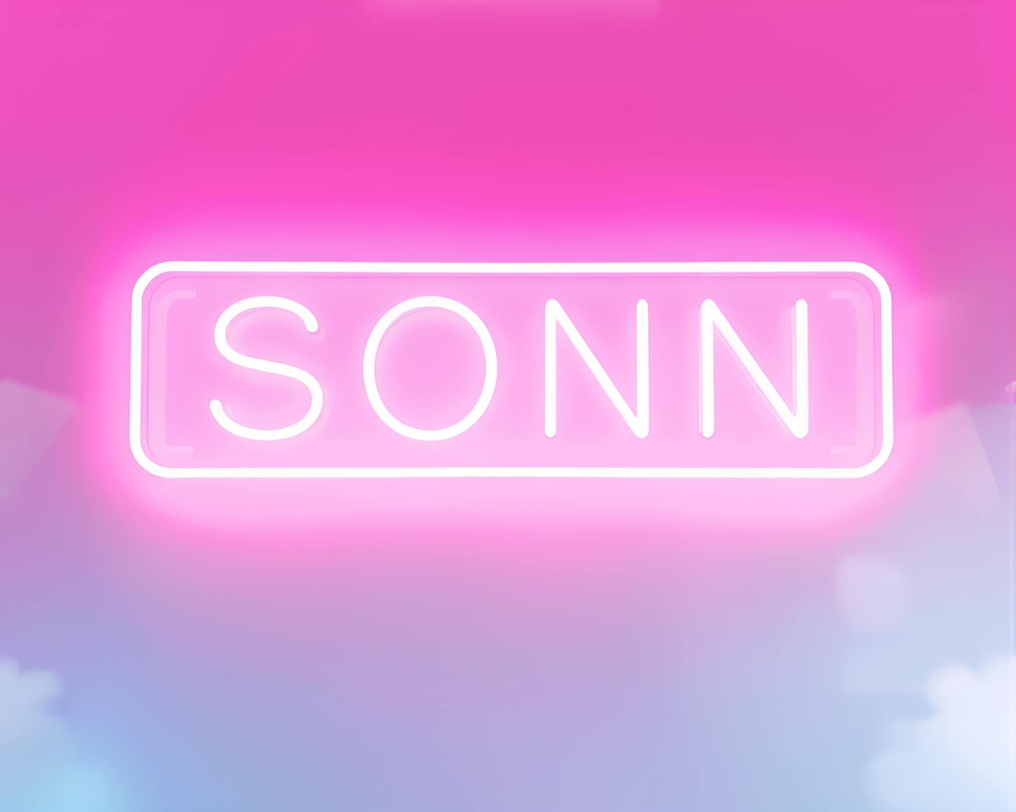 Neon Cityscape in Soft Focus Background – free AI stock image