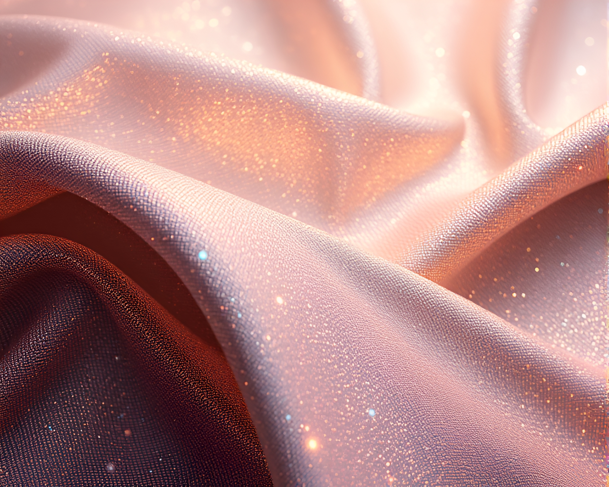 Glowing Rune Stone Among Metallic Fabric Folds – free AI stock image