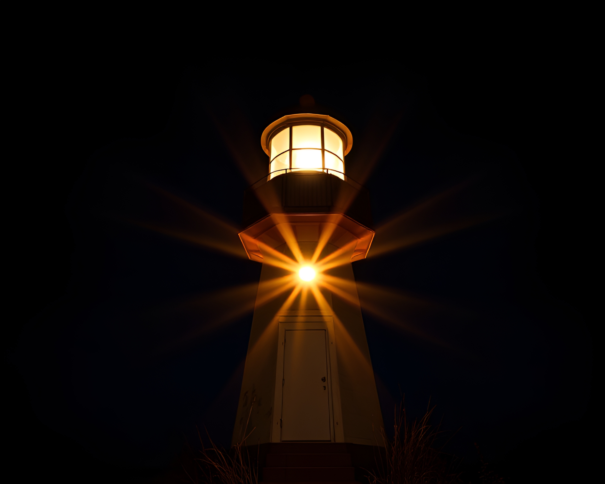 Spiral Symmetry: Forgotten Lighthouse at Dusk – free AI stock image