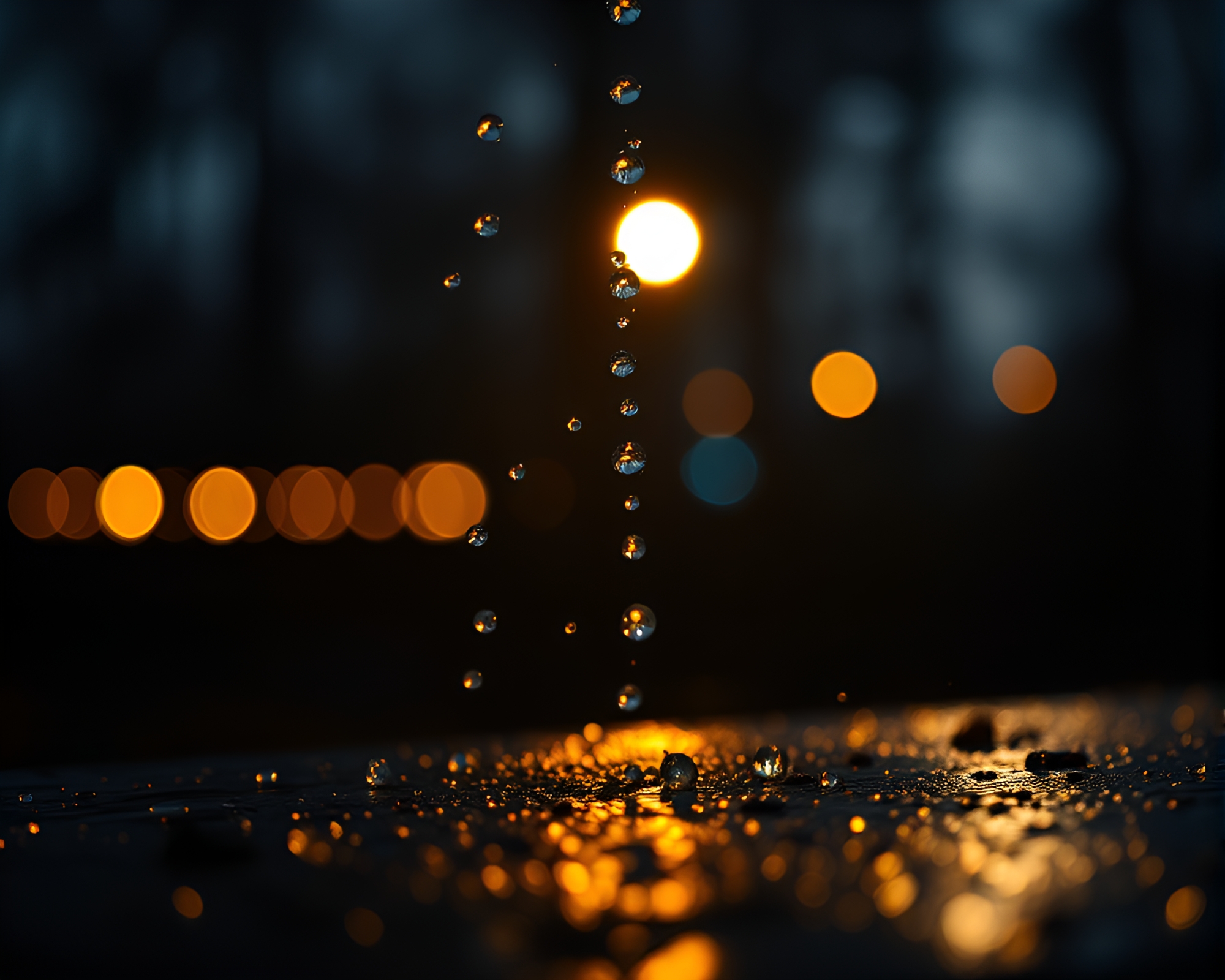 Satyr in Backlit Silhouette Through Wet Glass Beads – free AI stock image