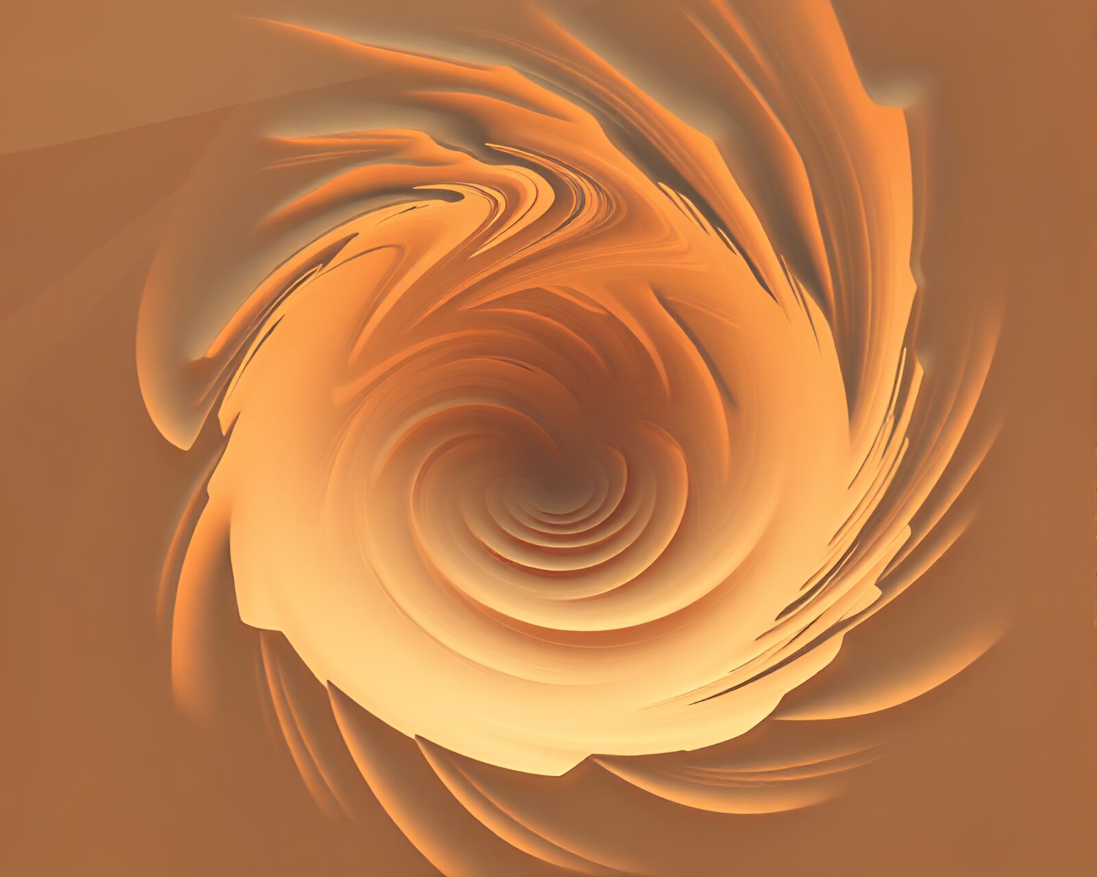 Northern tundra landscape in desert-sand hues swirling artistically