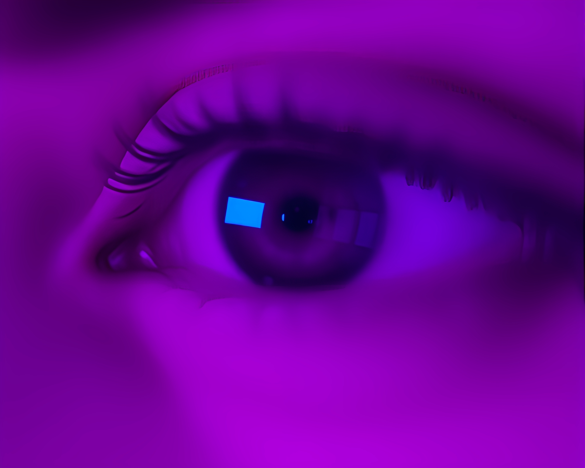 Split Focus Diopter Vaporwave Illusion – free AI stock image