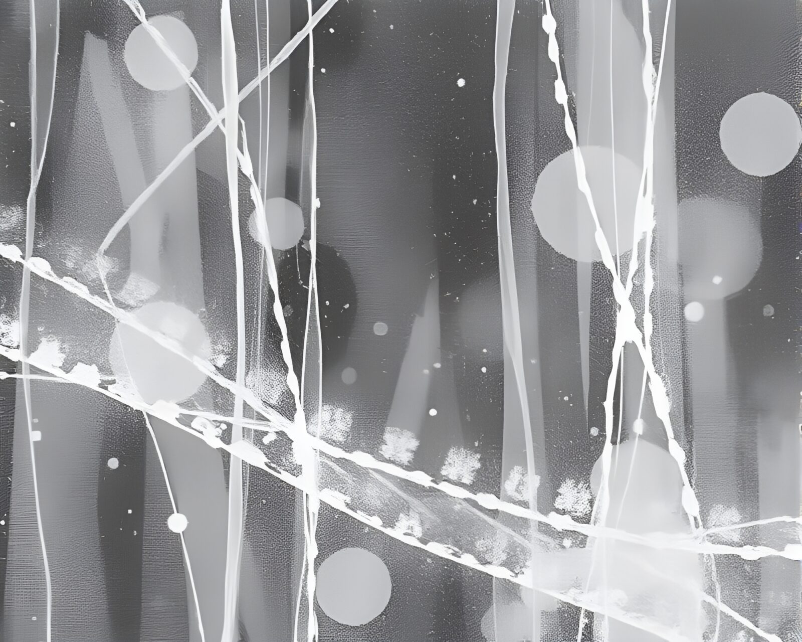 A mesmerizing abstract artwork with snow-kissed lighting