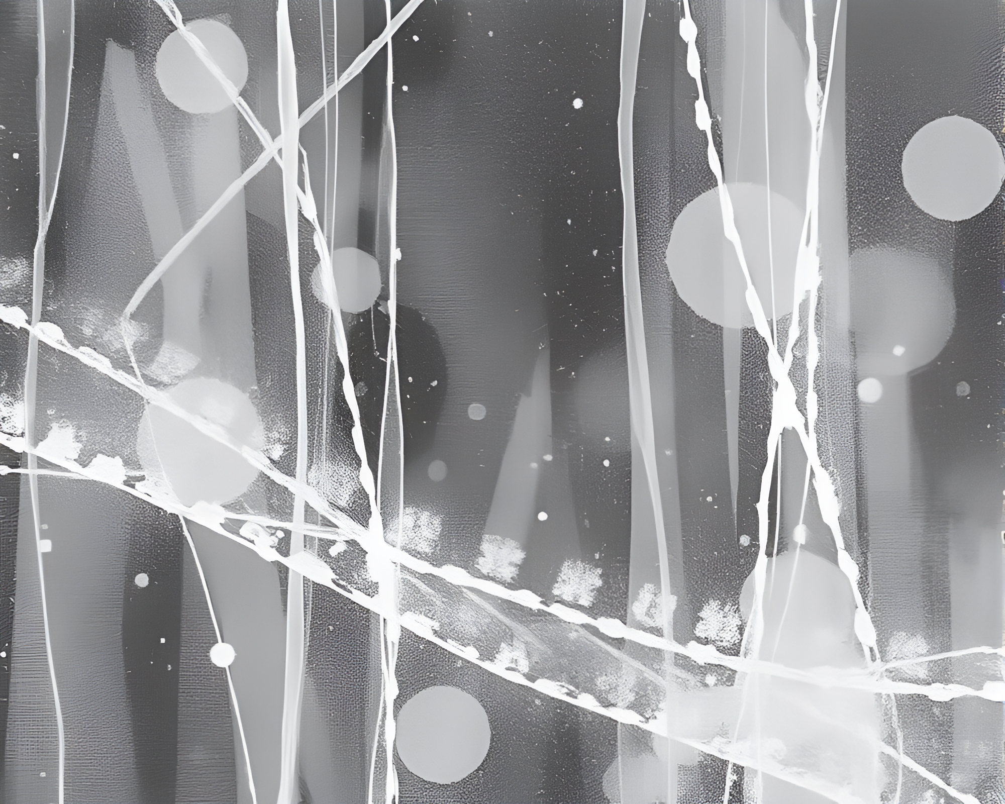 Abstract Snowscape with Etched Lines – free AI stock image