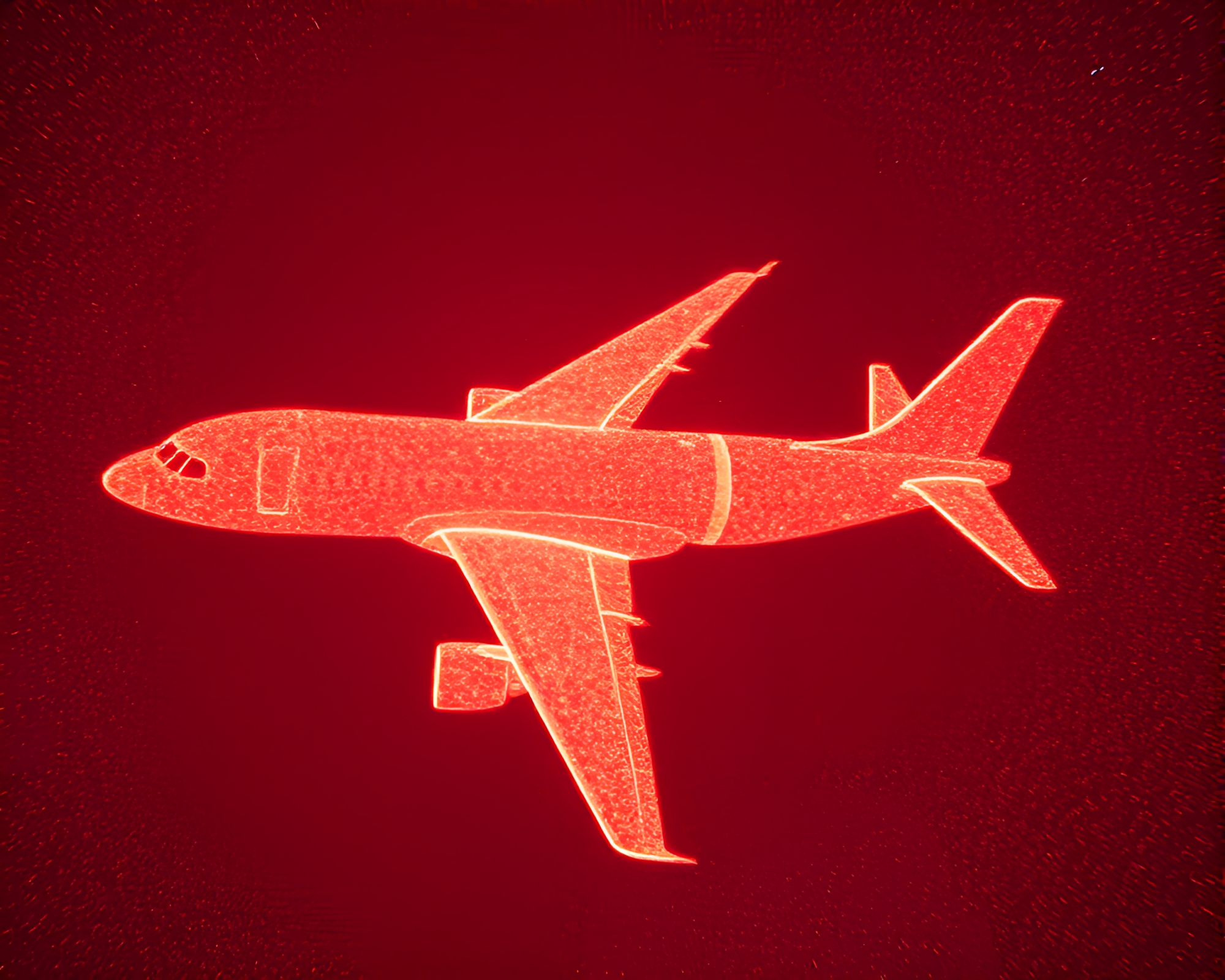 Aerodynamic Glitter: Infrared Airplane Scratch Textures – free AI stock image