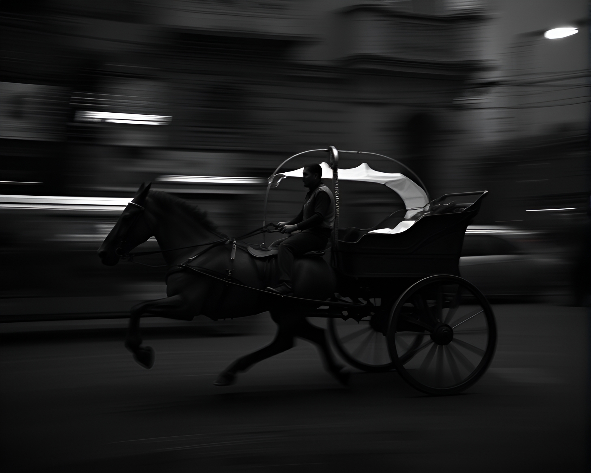 Chariot Racing in Desaturated Engraving Style – free AI stock image