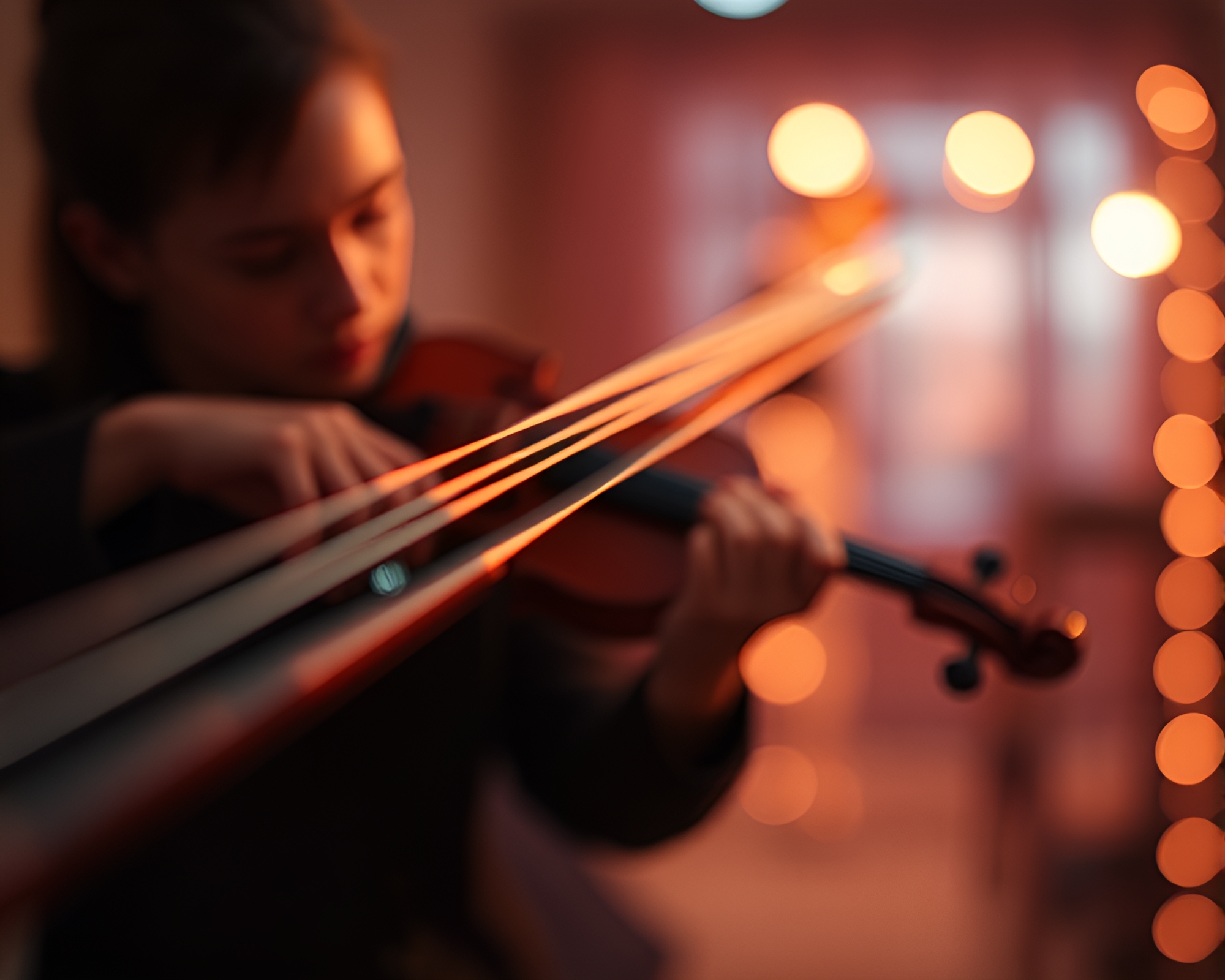 Violin Concerto in Tilt-Shift Wonderland – free AI stock image