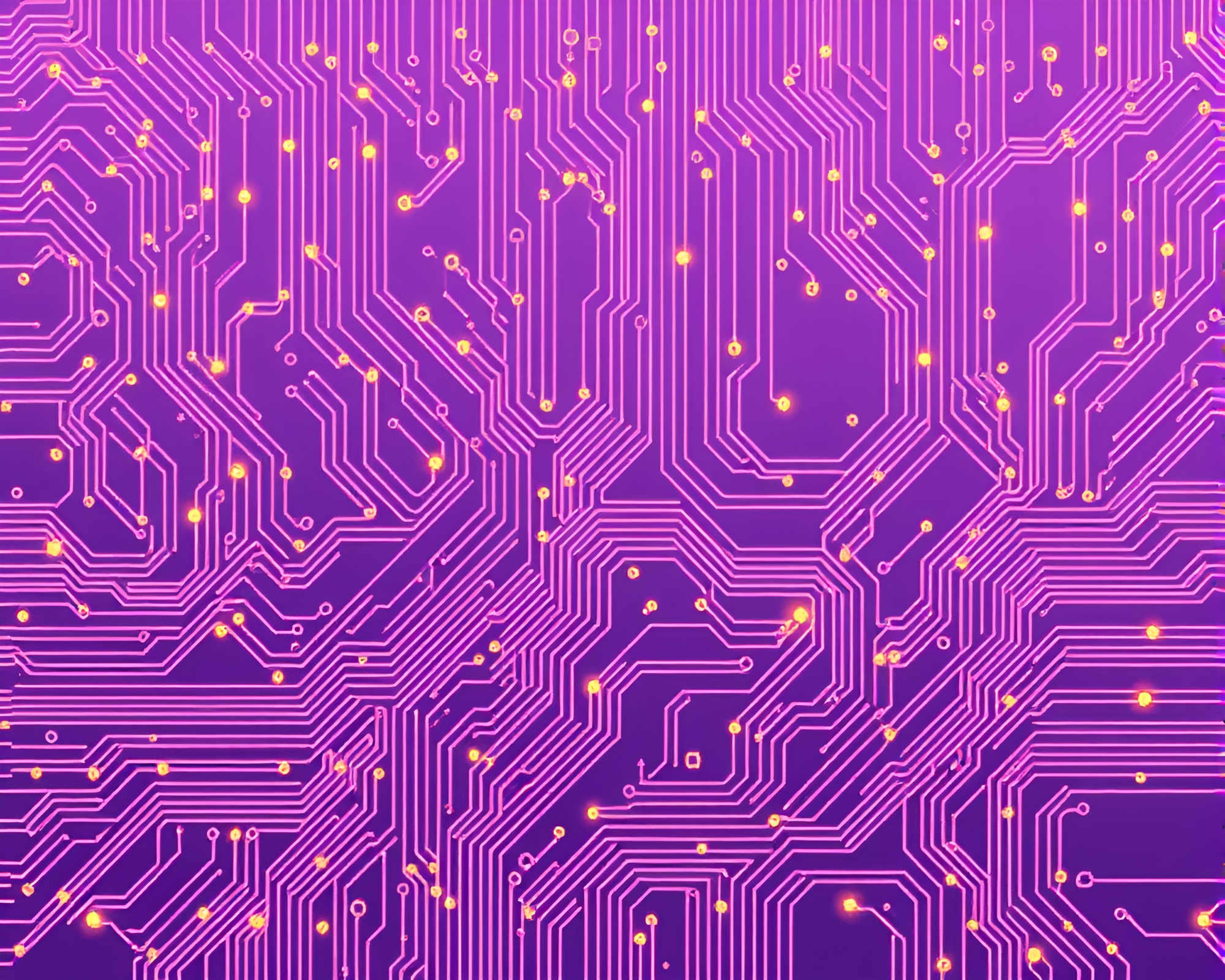 Hatching Circuit Board in Lavender Twilight – free AI stock image
