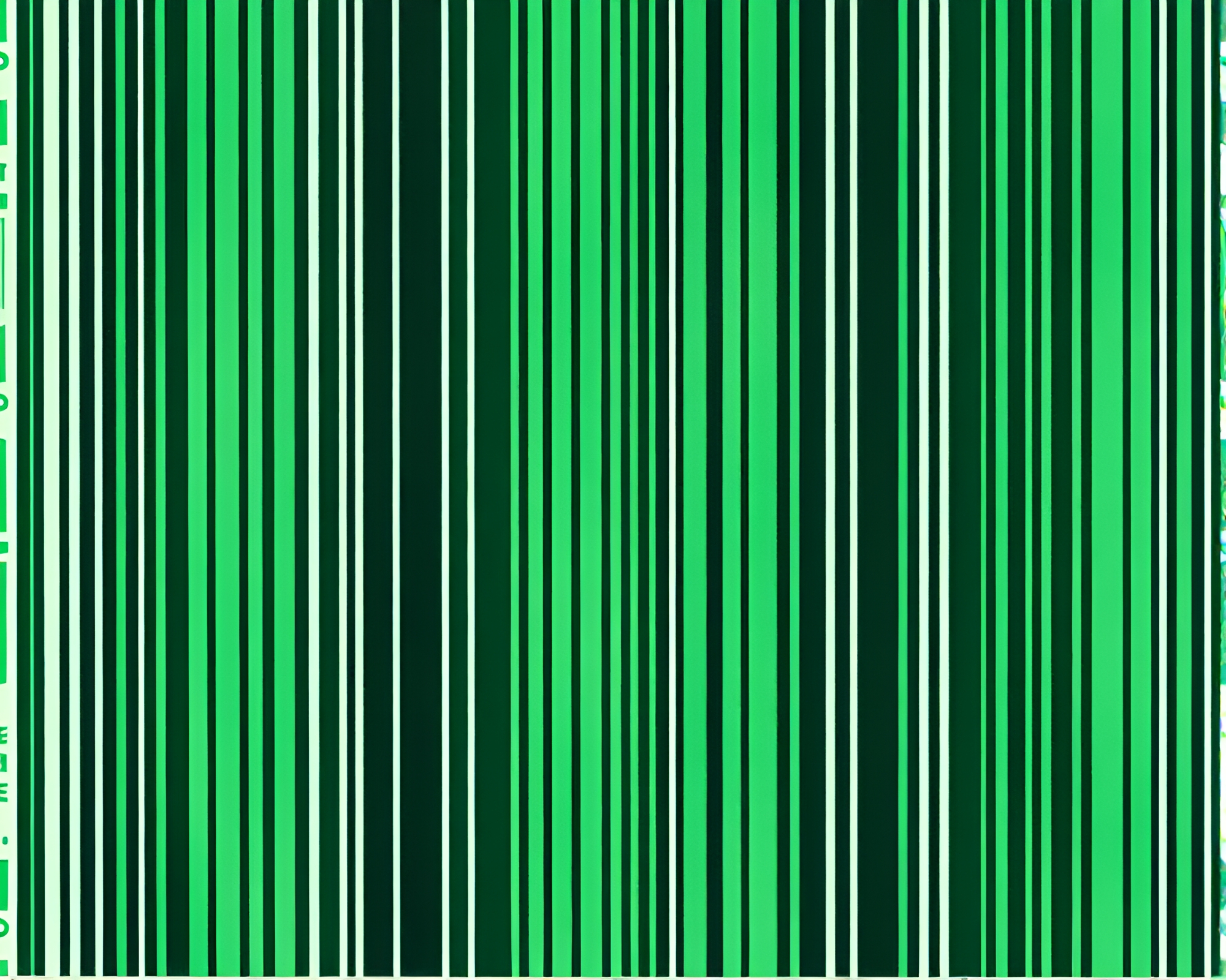 Emerald Mind Palace: Barcode Stripe Dreamscape – free AI stock image