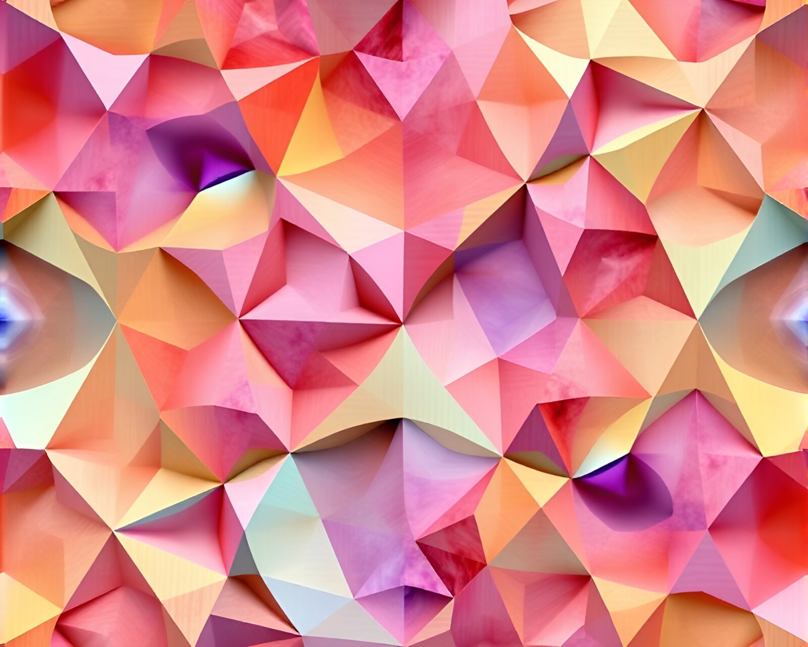 Vibrant M.C. Escher-inspired CGI artwork with intricate textures
