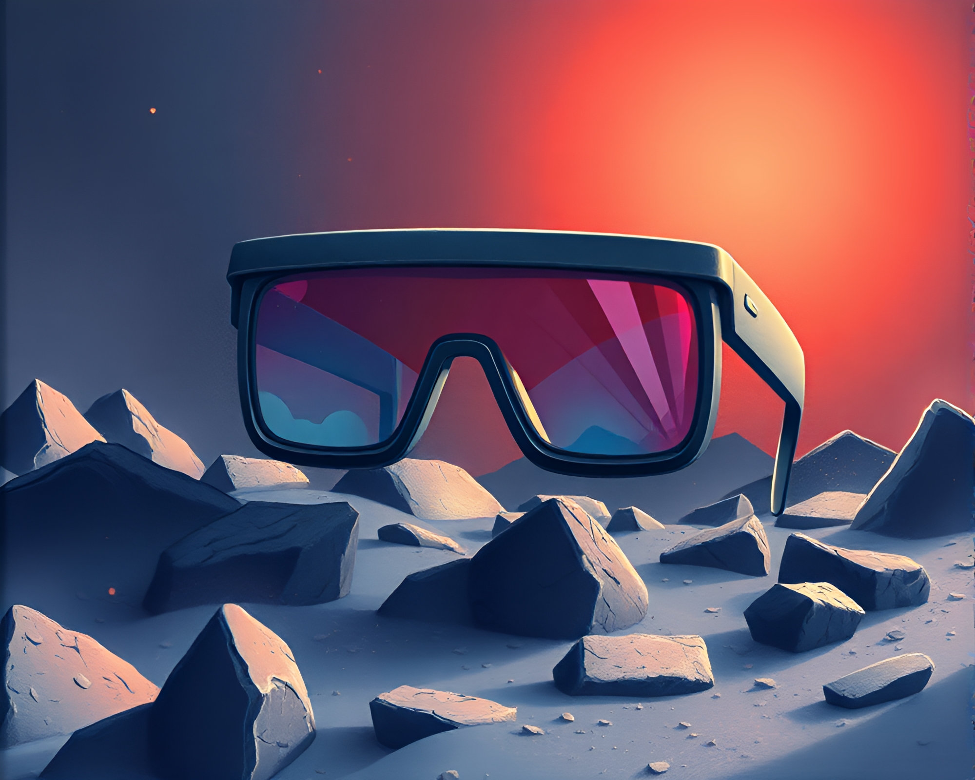 Prismatic Reality: A Children’s volcanic Adventure – free AI stock image
