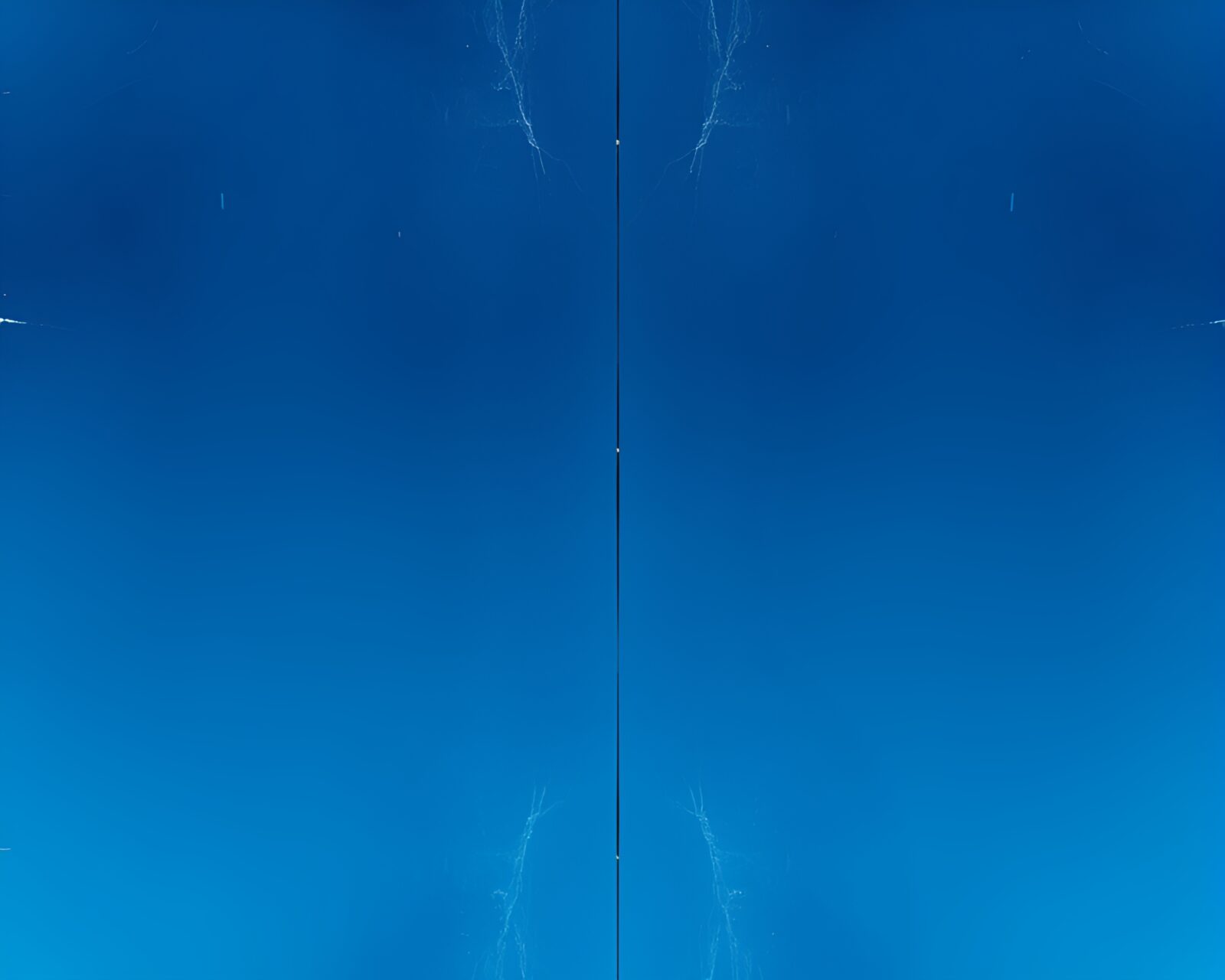 An otherworldly portal emitting sapphire light in a divisionist style