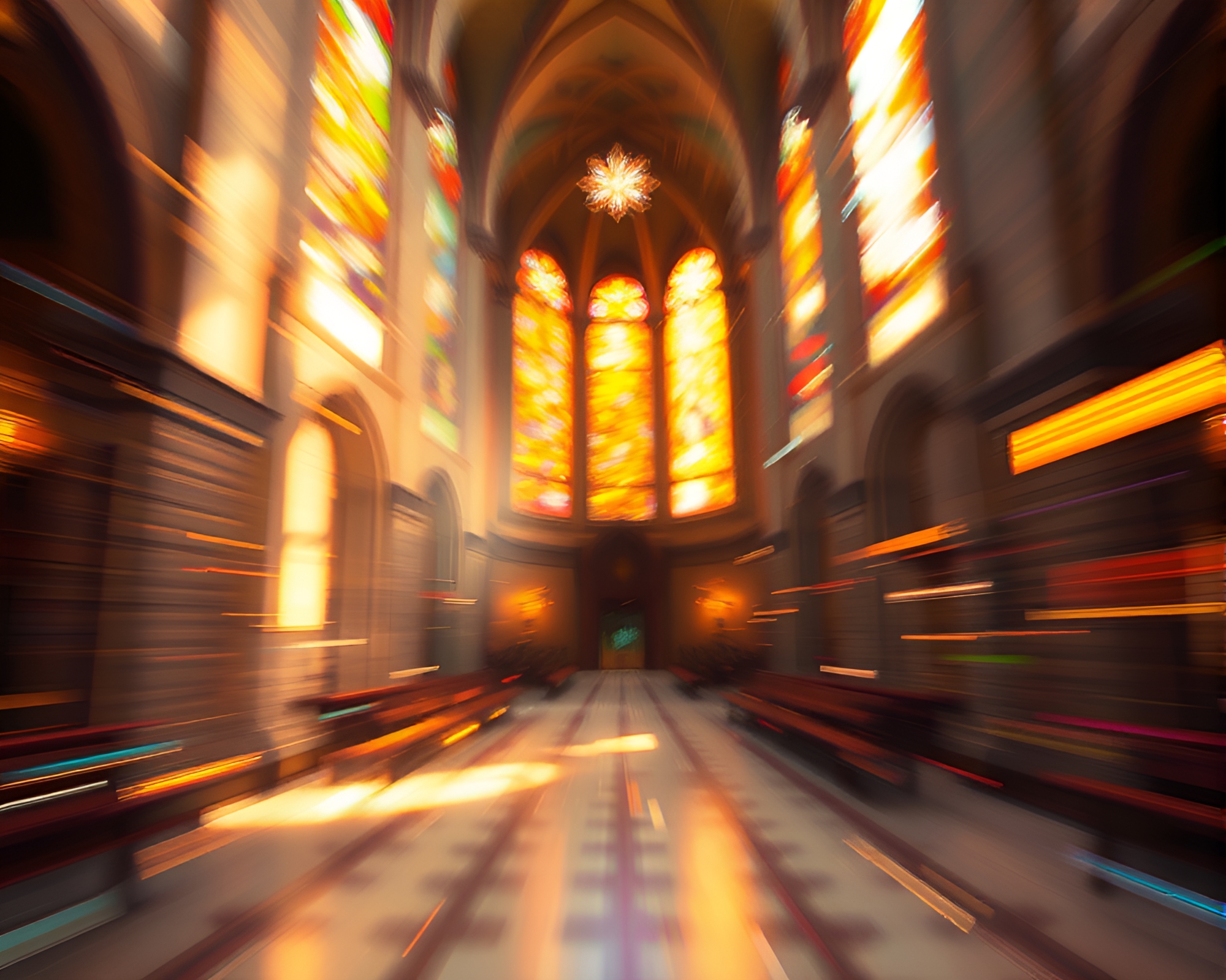 Futuristic Smart Contact Lens in Cathedralesque Motion – free AI stock image